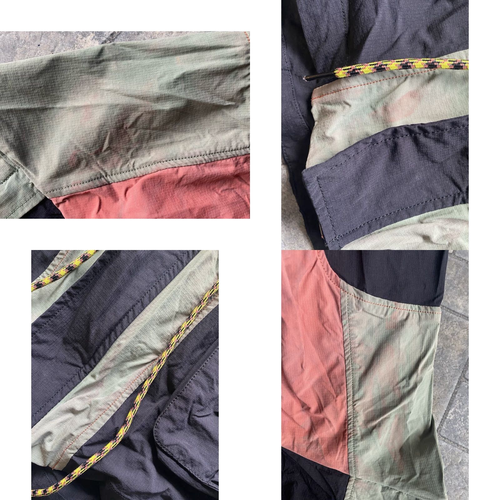 Fabletics Fabletics WOMENS Jacket Cargo Windbreaker Multicolor Nylon Long Sleeve Zip Snap Hidden Hood Waist Cinch M Womens Size M / US 6-8 / IT 42-44 - 8 Thumbnail