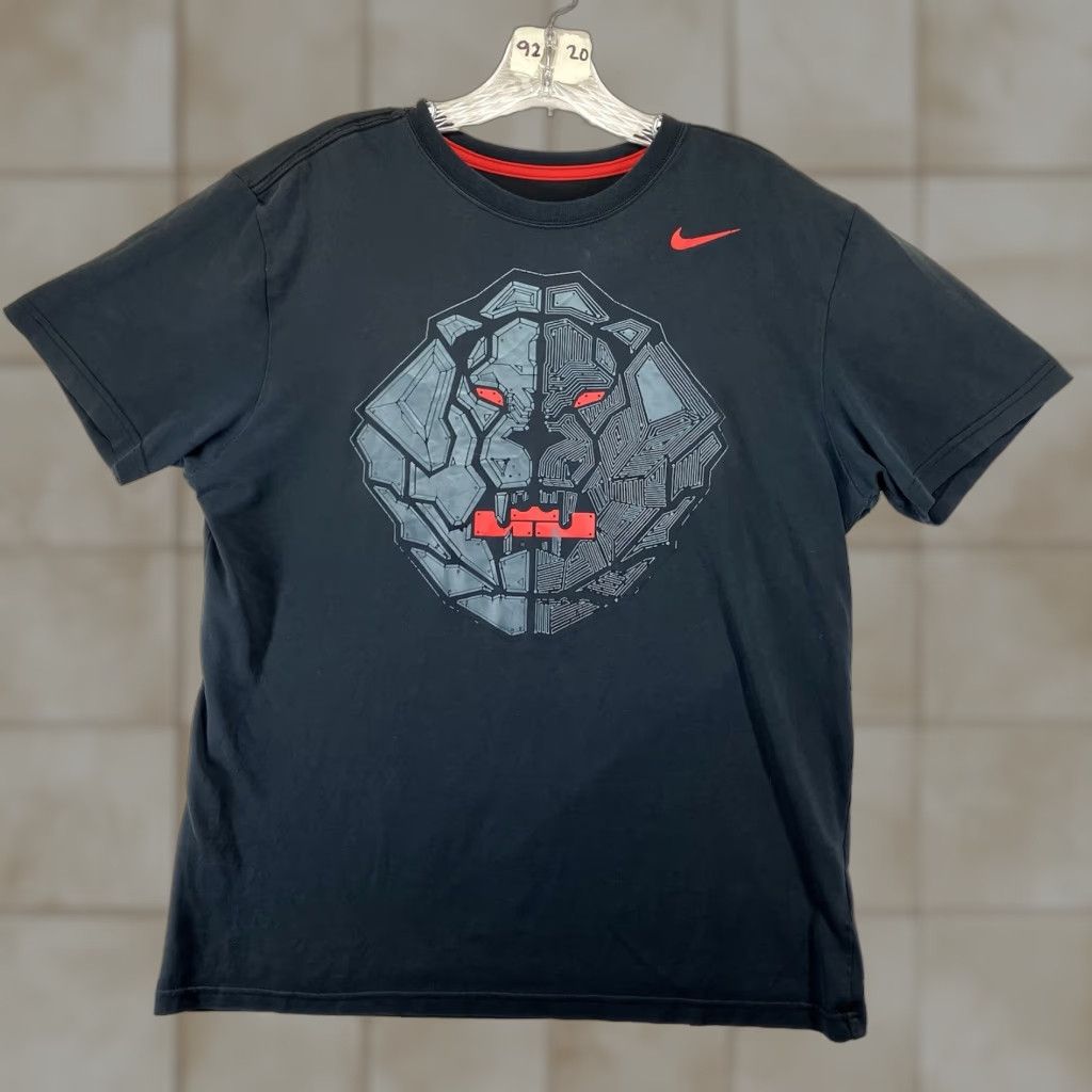 Nike NIKE LeBron James Graphic Print Shirt Mens M Black Dri-FIT Performance Tee Beast King Size US M / EU 48-50 / 2 - 1 Thumbnail