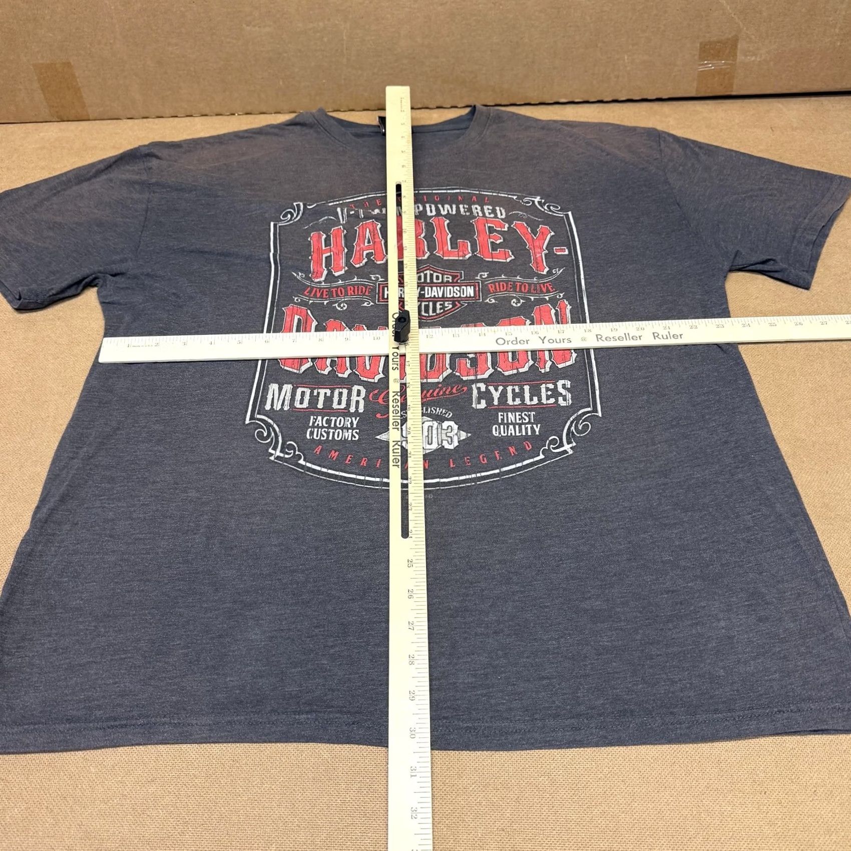 Harley Davidson Harley-Davidson Shirt Mens 2XL Gray Cherokee North Carolina Eagle Graphic Tee Size US XXL / EU 58 / 5 - 7 Thumbnail