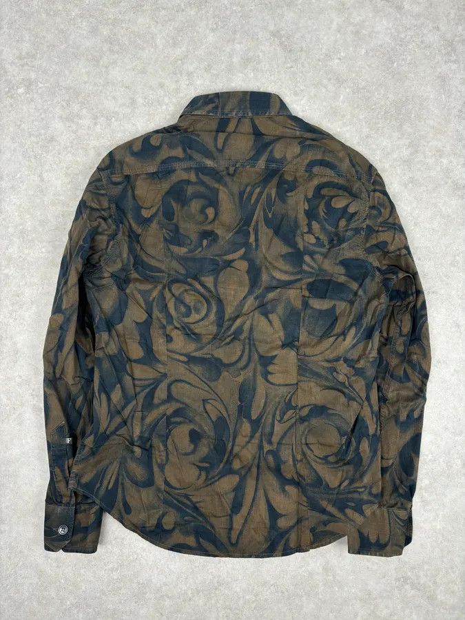 Gianfranco Ferre 2000s Gianfranco Ferré Brown Floral Print Shirt Size US M / EU 48-50 / 2 - 5 Thumbnail