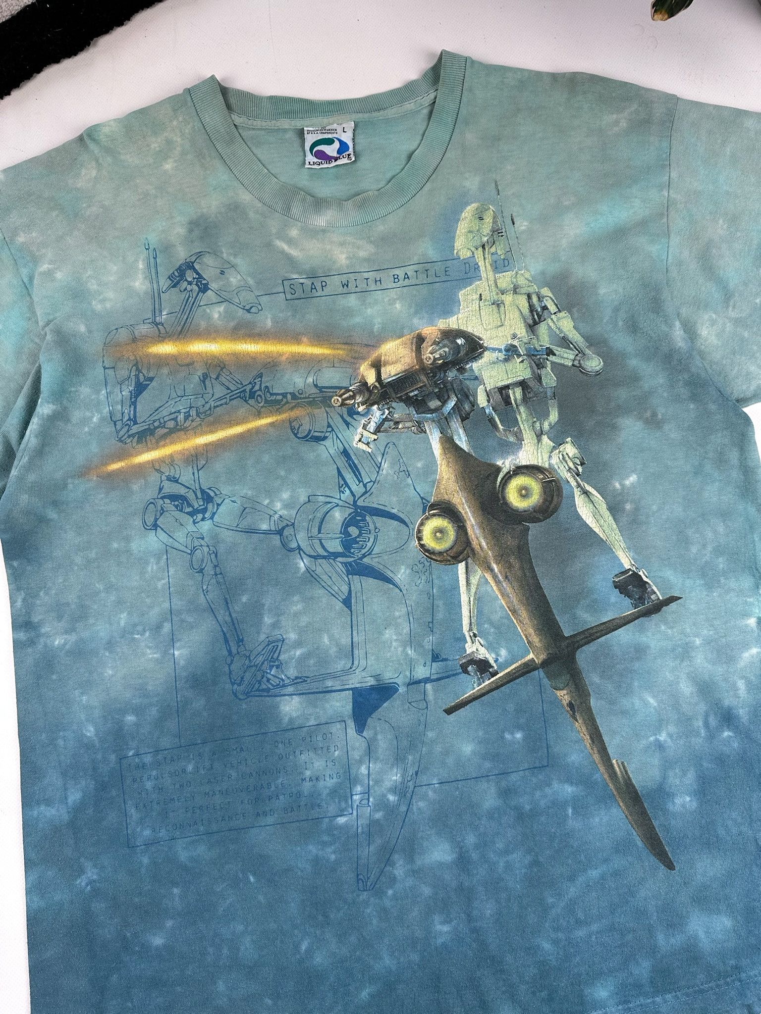 Liquid Blue Vintage 90s Liquid Blue Star Wars Droids T-Shirt size L Size US L / EU 52-54 / 3 - 2 Thumbnail