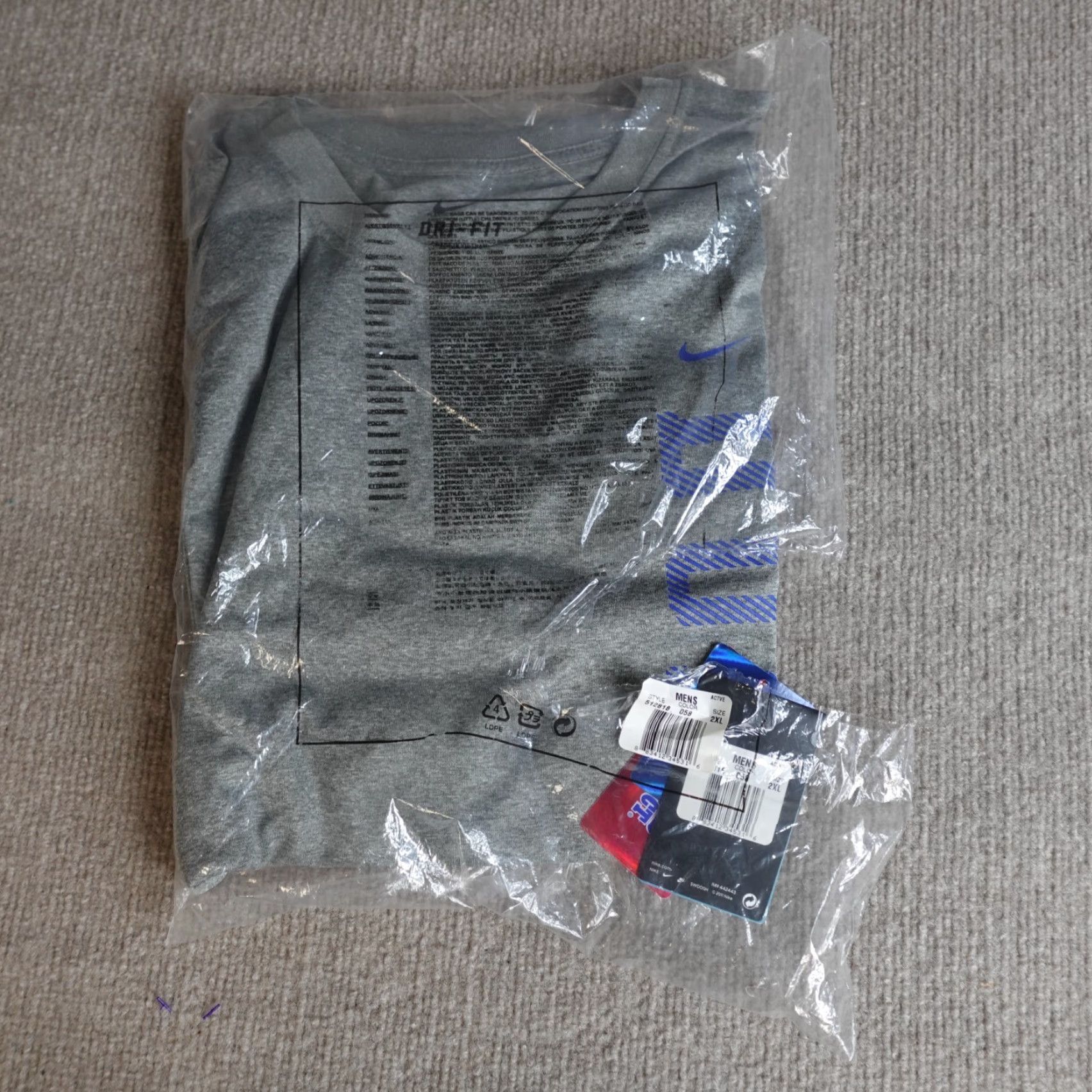 Nike Nike Shirt 2XL Gray Duke Basketball Dri Fit 2011 NEW Size US XXL / EU 58 / 5 - 2 Thumbnail