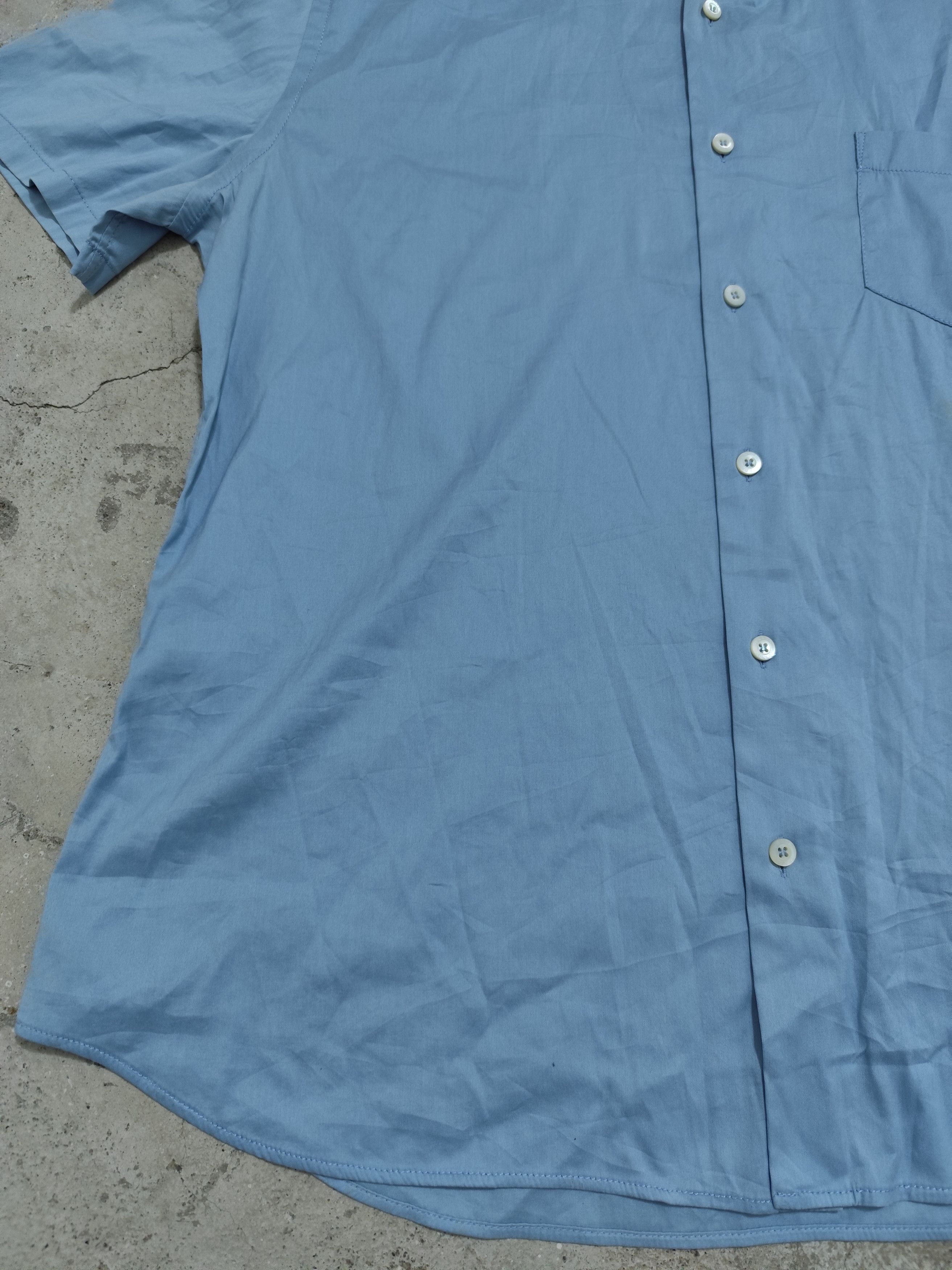 Prada Vintage prada white tab buttons up polo Size US XL / EU 56 / 4 - 5 Thumbnail