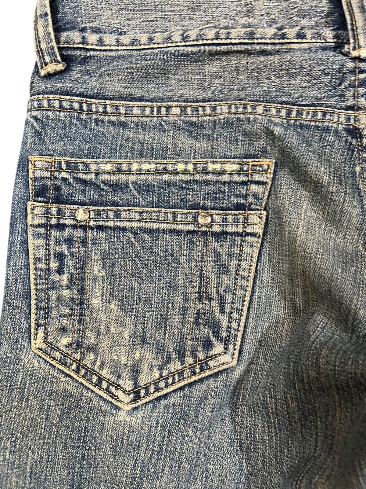 5351 POUR LES HOMMES Vintage Schorl by Kazuhisa komura Mudwash Distressed Denim Size US 32 / EU 48 - 10 Thumbnail