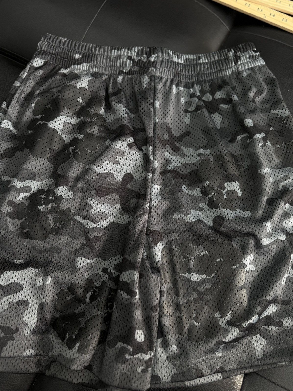 DENIM TEARS Denim Tears Mesh Summer Shorts Black Camo Size M (NEW) Size US 31 - 6 Thumbnail