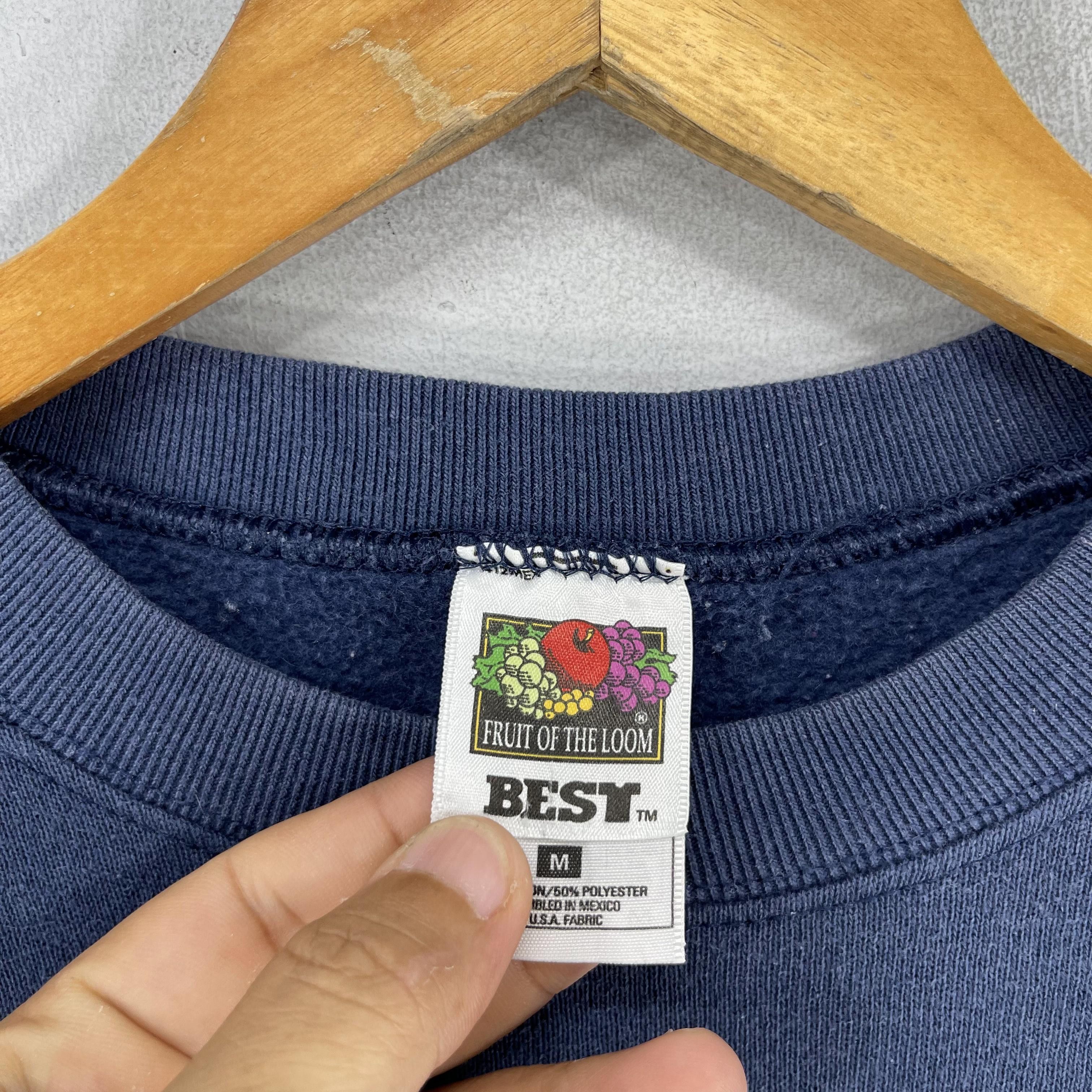 American Apparel × Vintage Vintage Plain Blue Usa National Flag Embroidery Sweatshirt Size US M / EU 48-50 / 2 - 6 Thumbnail