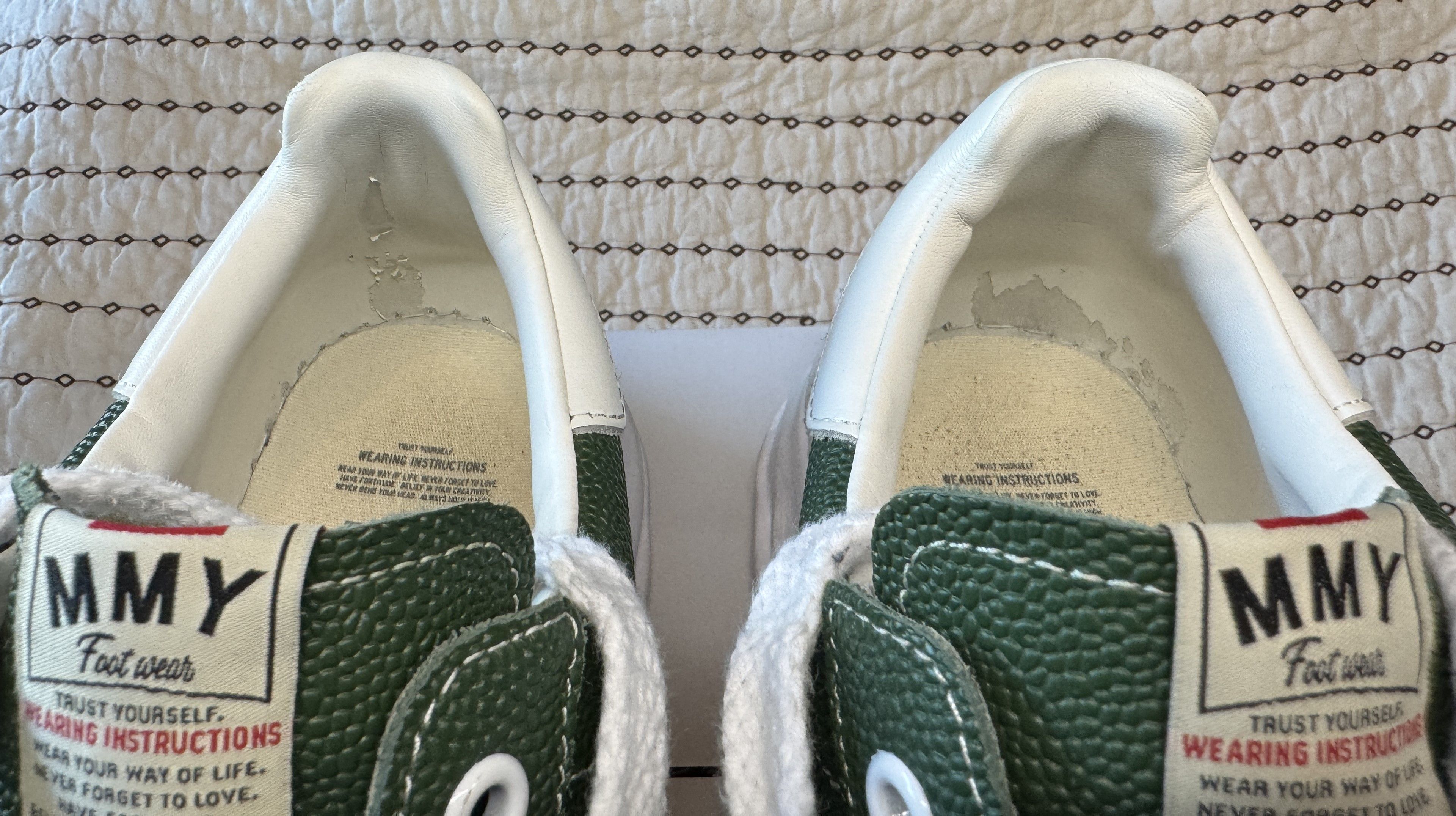 Maison MIHARA YASUHIRO MAISON MIHARA YASUHIRO MMY BLAKEY PEBBLE LEATHER GREEN SZ 43 Size US 10 / EU 43 - 19 Thumbnail