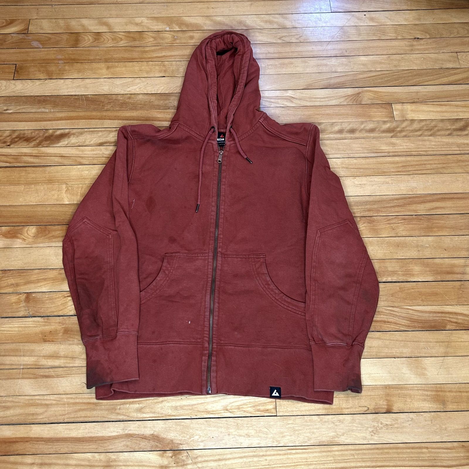 American Giant American Giant Red/Orange Hoodie Stained L Size US L / EU 52-54 / 3 - 1 Thumbnail