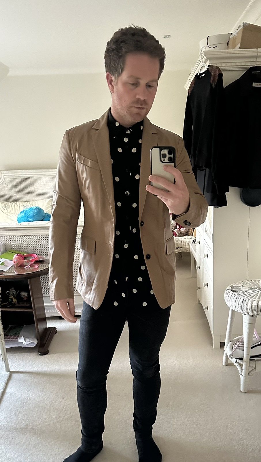 Burberry Burberry leather jacket blazer sample C Bailey Size US M / EU 48-50 / 2 - 1 Thumbnail