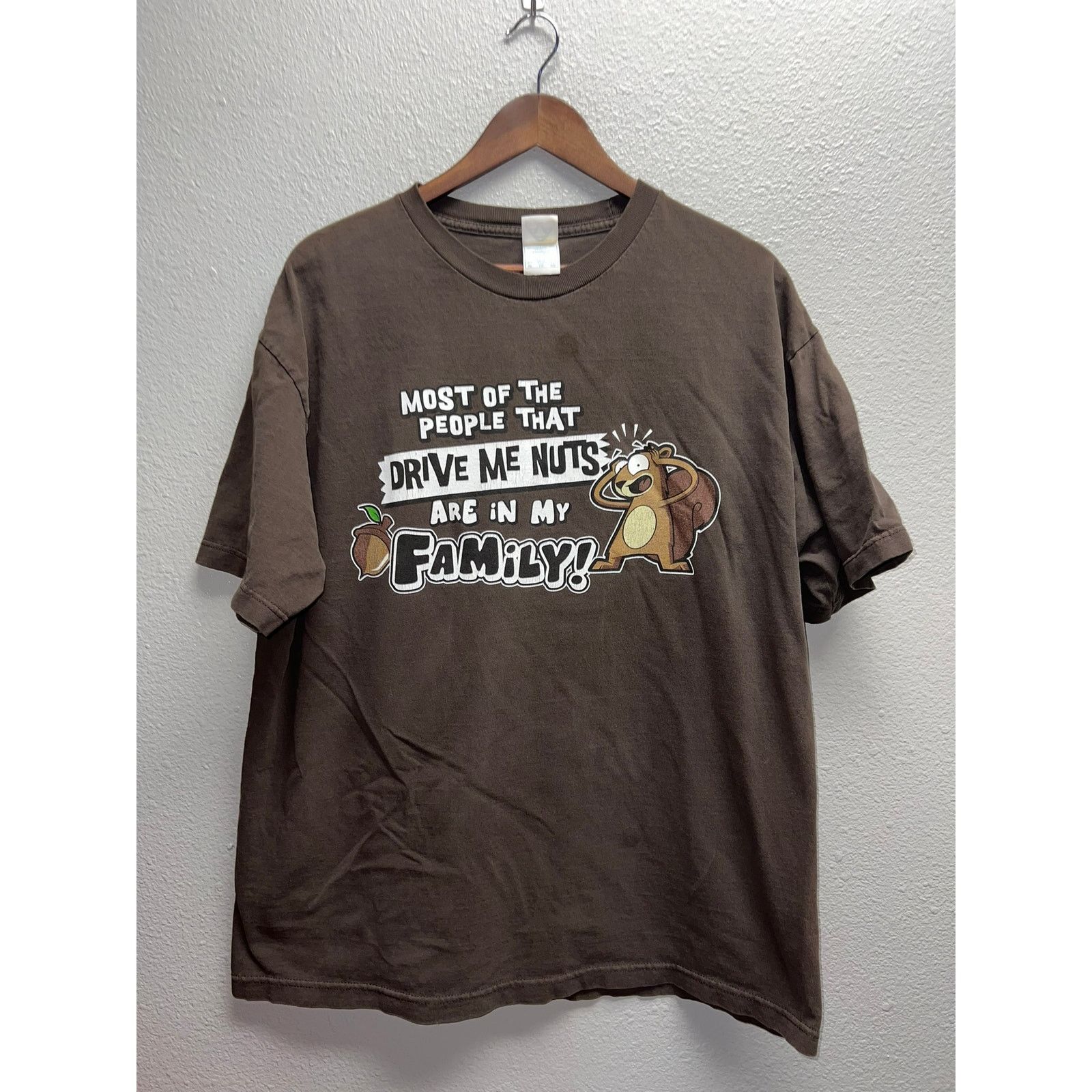 Alstyle Vintage Squirrel Shirt Most People That Drive Me Nuts VTG XL Size US XL / EU 56 / 4 - 1 Thumbnail