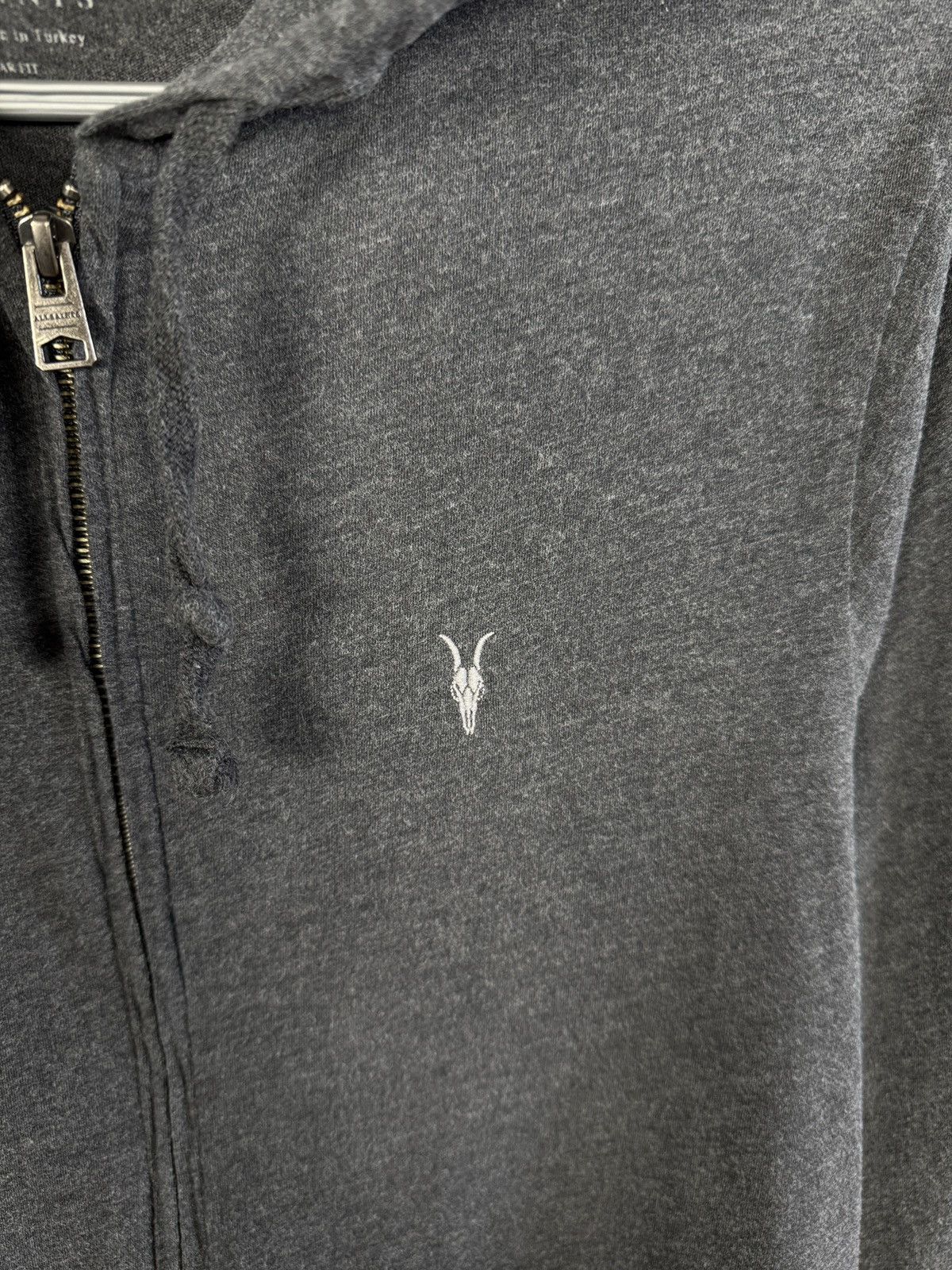 Allsaints Men’s Allsaints Brace Hoody Full Zip Gray Luxury Size M Size US M / EU 48-50 / 2 - 7 Thumbnail