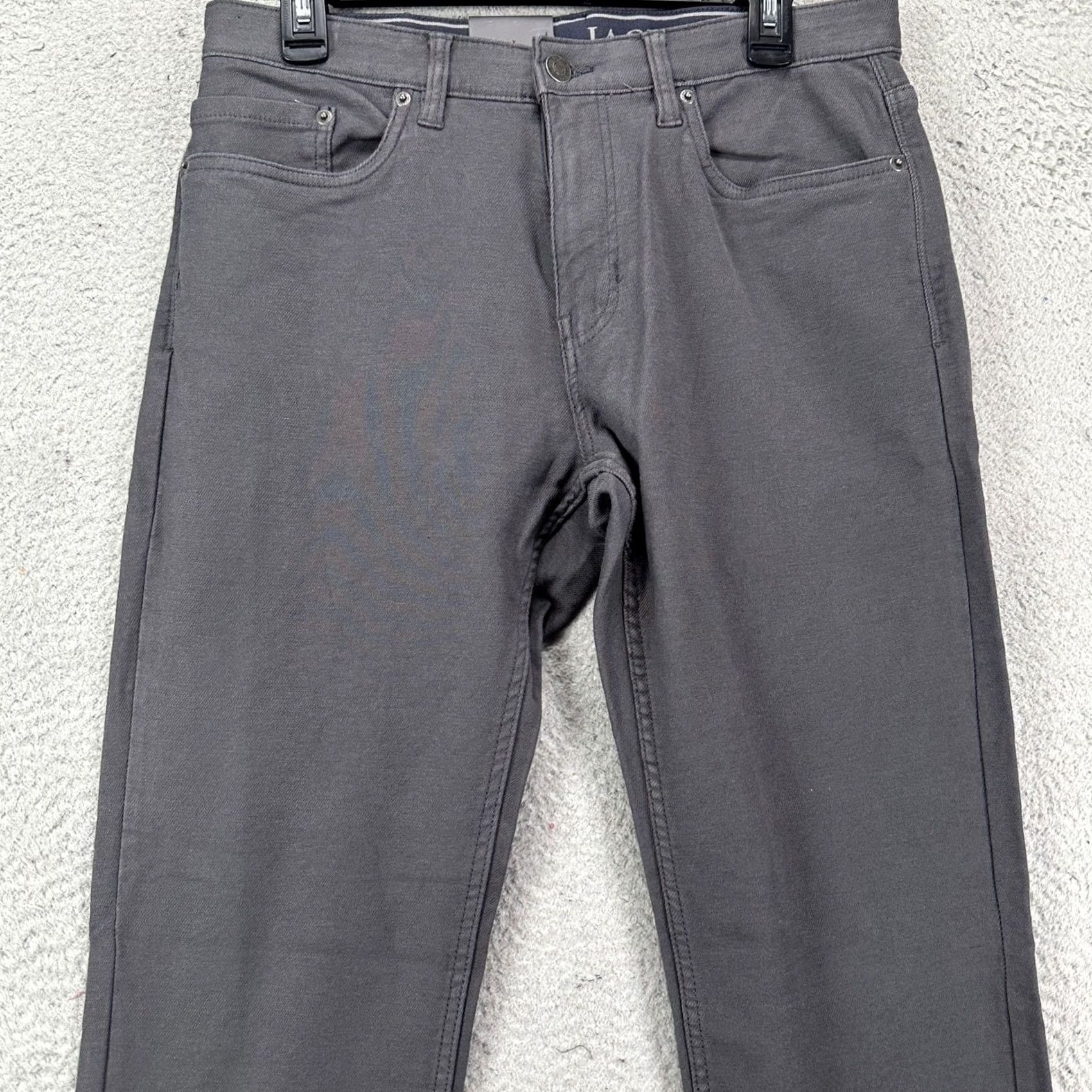Vintage JACHS NY Jeans Straight Fit Mens 32X32 Gray Flex Performance Stretch NEW Size US 32 / EU 48 - 4 Thumbnail