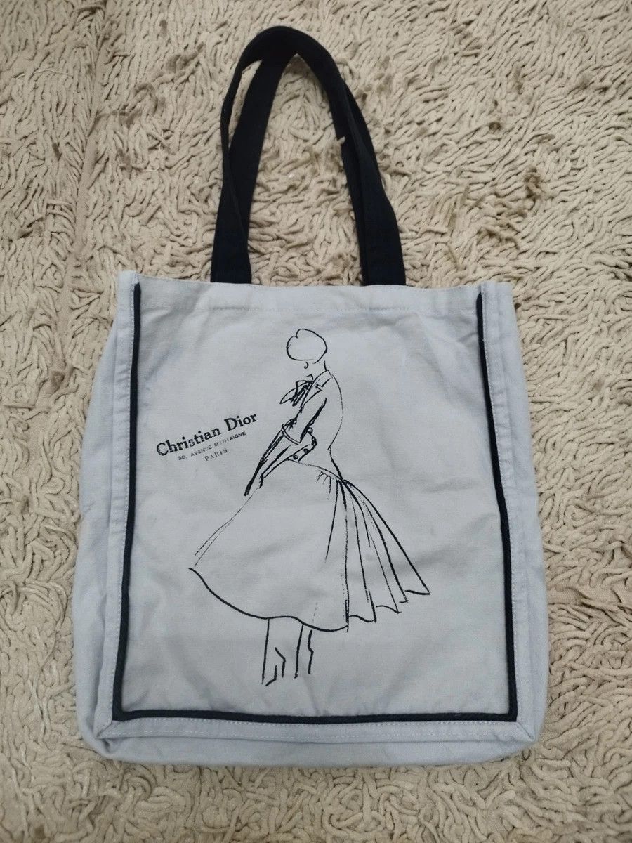 Christian Dior Monsieur Christian Dior V&A Museum Exhibition Tote Bag Size ONE SIZE - 4 Thumbnail