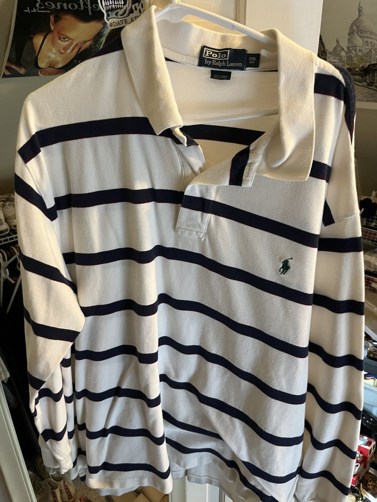 Polo Ralph Lauren Striped polo with green horse Size US XXL / EU 58 / 5 - 1 Thumbnail