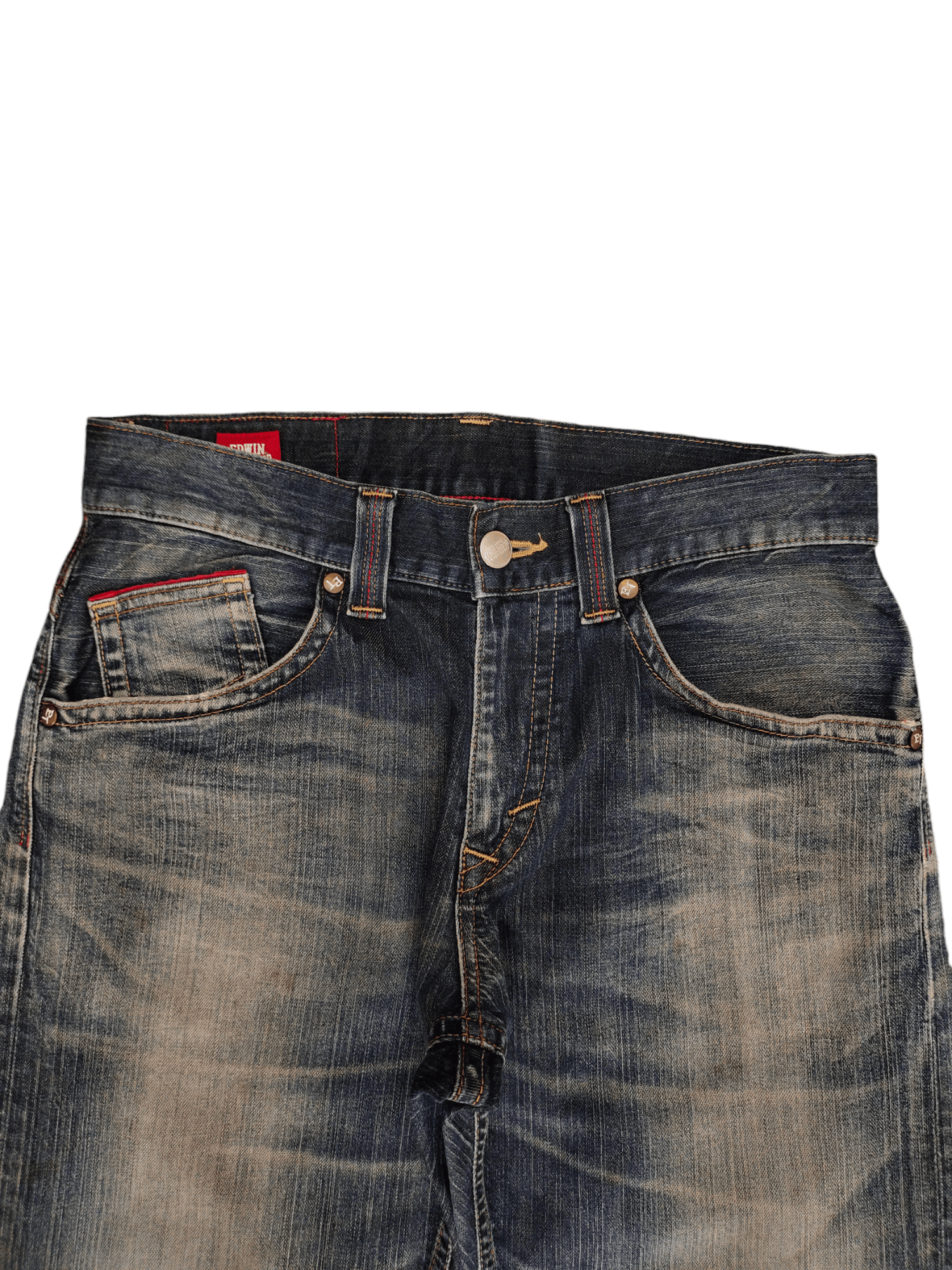 Number (N)ine × Undercover Vintage Edwin Blue Trip Clawmark Jeans Undercover Style Size US 32 / EU 48 - 2 Thumbnail