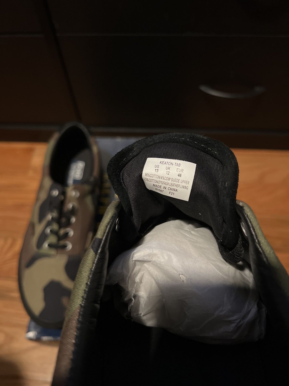 Polo Ralph Lauren Keaton Camo Canvas Sneaker Size US 13 / EU 46 - 7 Thumbnail