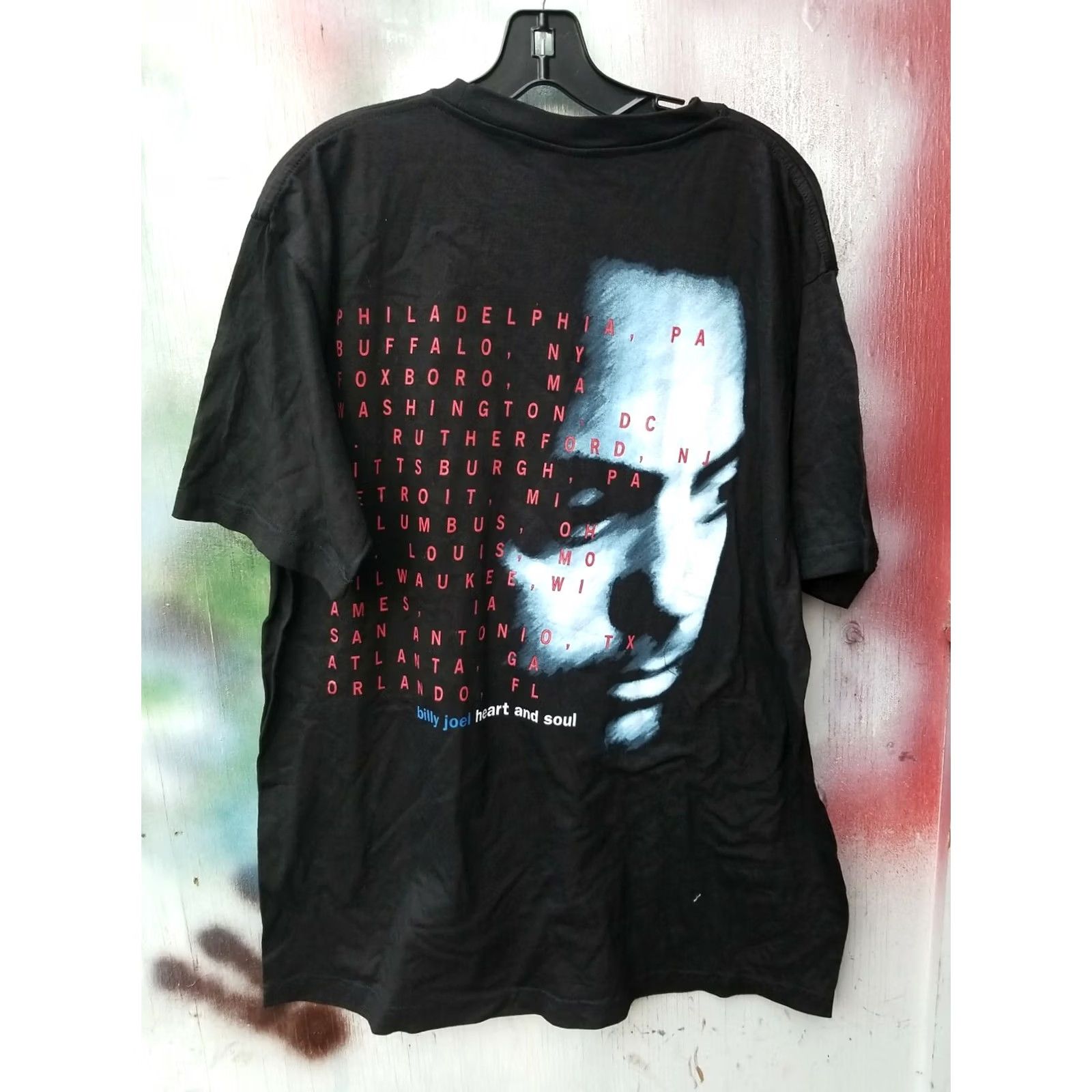 Vintage VINTAGE Billy Joel Shirt XL Black Licensed 1994 Summer Heart And Soul Tour Men Mens XL Shirt Size US XL / EU 56 / 4 - 4 Thumbnail