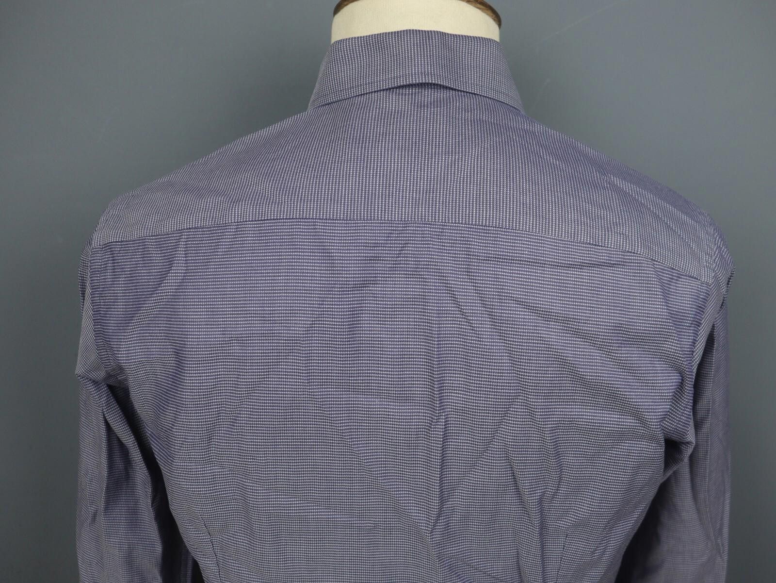 Eton Eton Black 100% Cotton Collared Button Up Dress Shirt Size M Size 38R - 12 Thumbnail