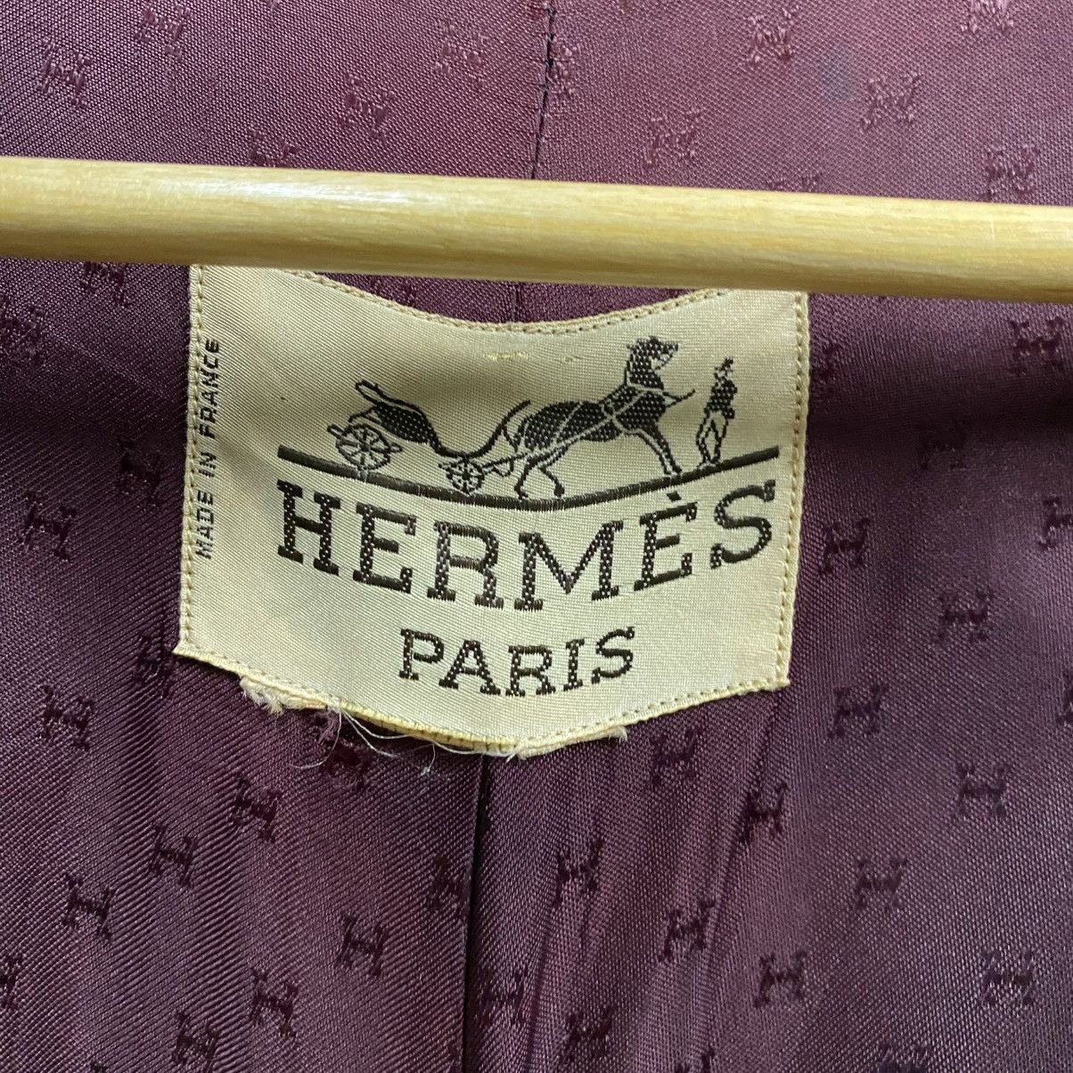 Hermes VINTAGE ARCHIVE‼️Hermes Wool Shawl Collar Coat Size US L / EU 52-54 / 3 - 13 Thumbnail