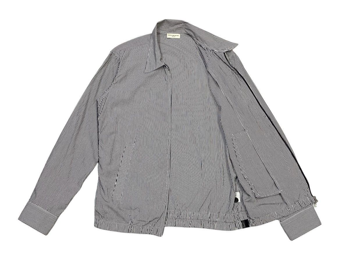 Dries Van Noten Dries Van Noten Charcoal Stripe Thin Cotton Jacket Size L / US 10 / IT 46 - 3 Thumbnail