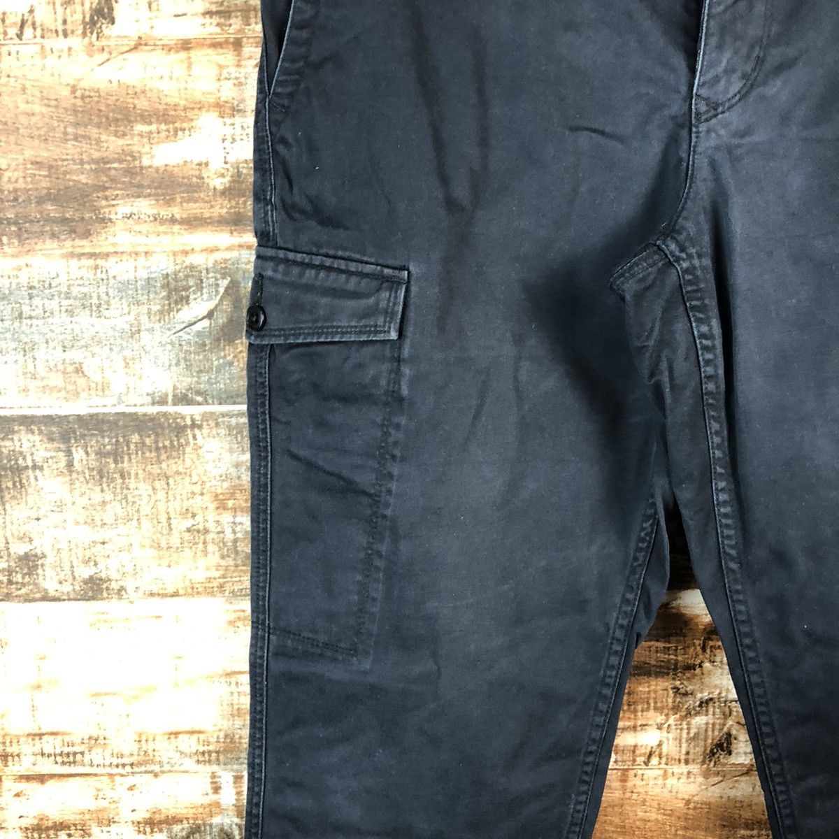 Japanese Brand Japanese Brand Dark Blue Cropped Pants #A2429 Size US 32 / EU 48 - 9 Thumbnail