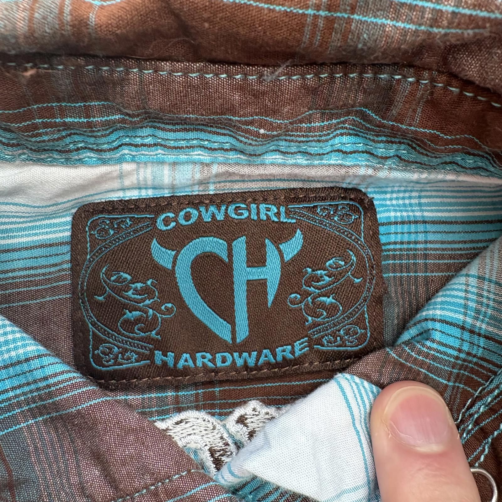 Vintage Vintage Y2K Cowgirl Hardware Pearl Snap Plaid Western Shirt Size S / US 4 / IT 40 - 6 Thumbnail