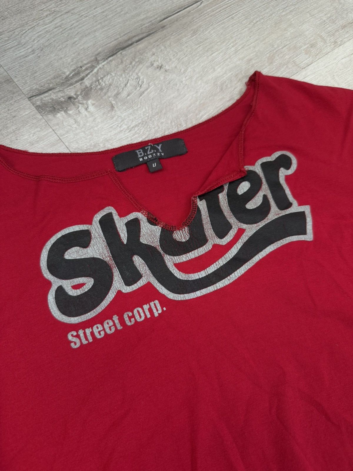 If Six Was Nine Archive Y2k 2000s Sexy Longsleeve Skater Street Corp Boozy Size M / US 6-8 / IT 42-44 - 5 Thumbnail