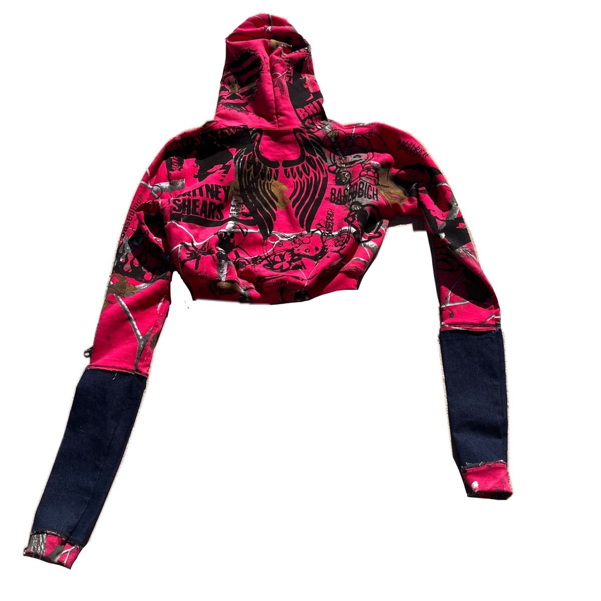 Other Basedbich women’s custom cropped hoodie with horns Size M / US 6-8 / IT 42-44 - 5 Thumbnail