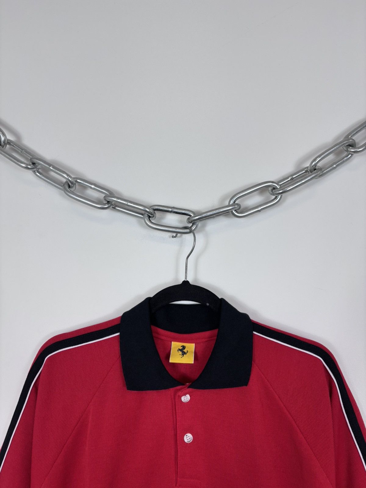 Ferrari Vintage Ferrari 1996 Official Big Logo Racing Red Polo Shirt Size US XL / EU 56 / 4 - 4 Thumbnail