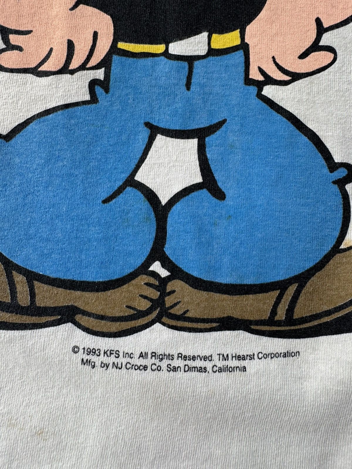 Cartoon Network × Vintage Vintage 90’s Popeye mirror print Tee Size US L / EU 52-54 / 3 - 5 Thumbnail