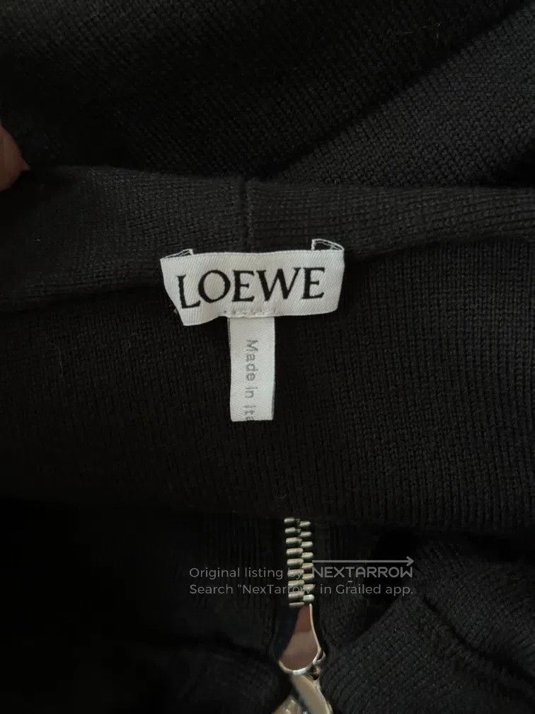 Loewe Loewe Black knit wool coat Size M / US 6-8 / IT 42-44 - 2 Thumbnail