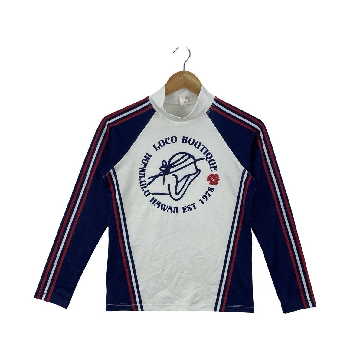 Vintage Vintage LOCO BOUTIQUE HAWAII Rash Guard Long Sleeve Top Size M / US 6-8 / IT 42-44 - 4 Thumbnail