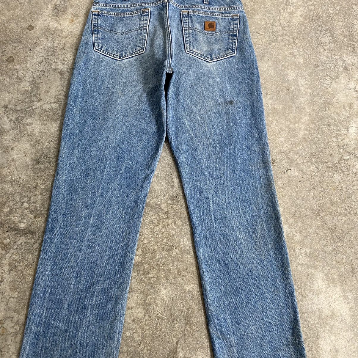 Carhartt Vintage Carhartt Traditional Fit Faded Dirty Jeans Size US 35 - 17 Thumbnail