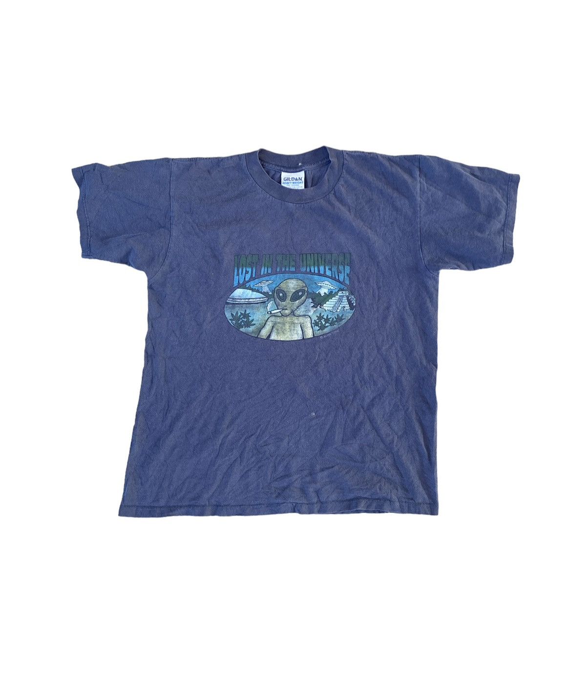 Vintage Alien Workshop Lost In The Universe Cannabis T Shirt
