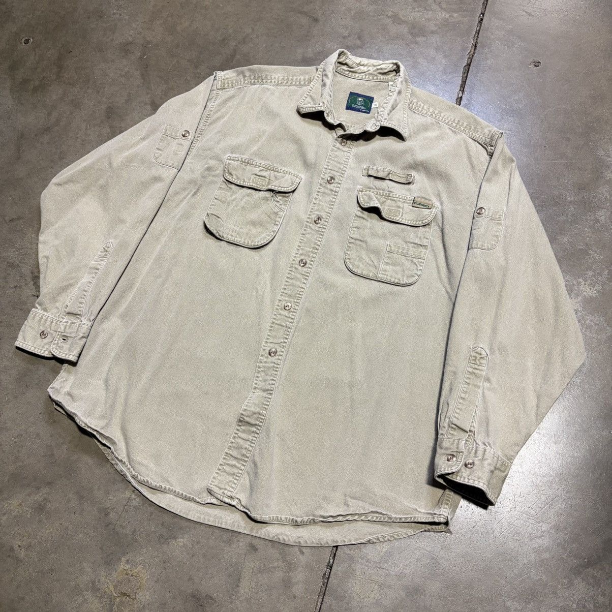 Camel Vintage Camel Cigarettes Button Up Shirt Work Utility 90s Size US XL / EU 56 / 4 - 3 Thumbnail
