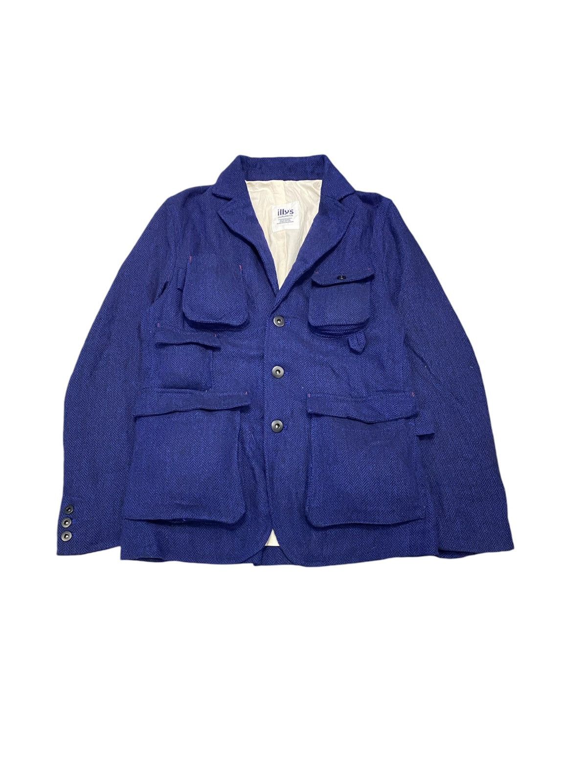Japanese Brand 🔥illys Japan 3D multipocket cargos Herringbone jacket Size US S / EU 44-46 / 1 - 1 Thumbnail