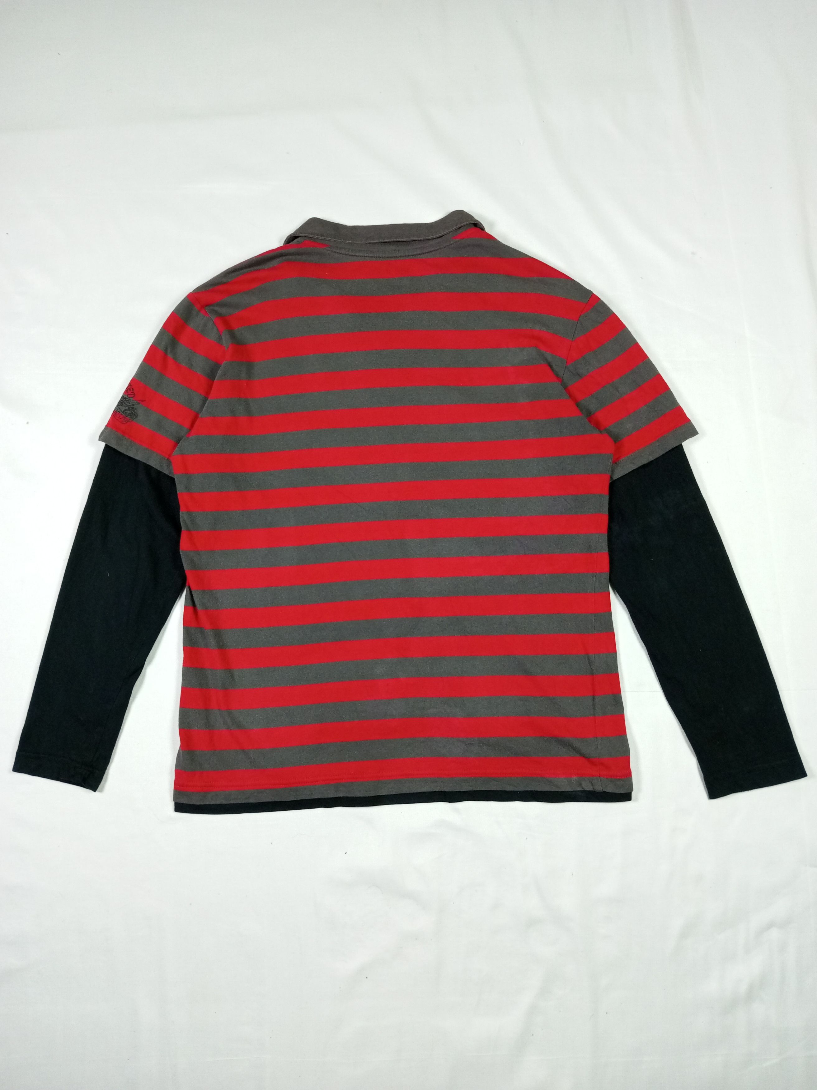 Japanese Brand Japanese Double Layers Poem Long Sleeve Punk Grunge Style Size US M / EU 48-50 / 2 - 13 Thumbnail