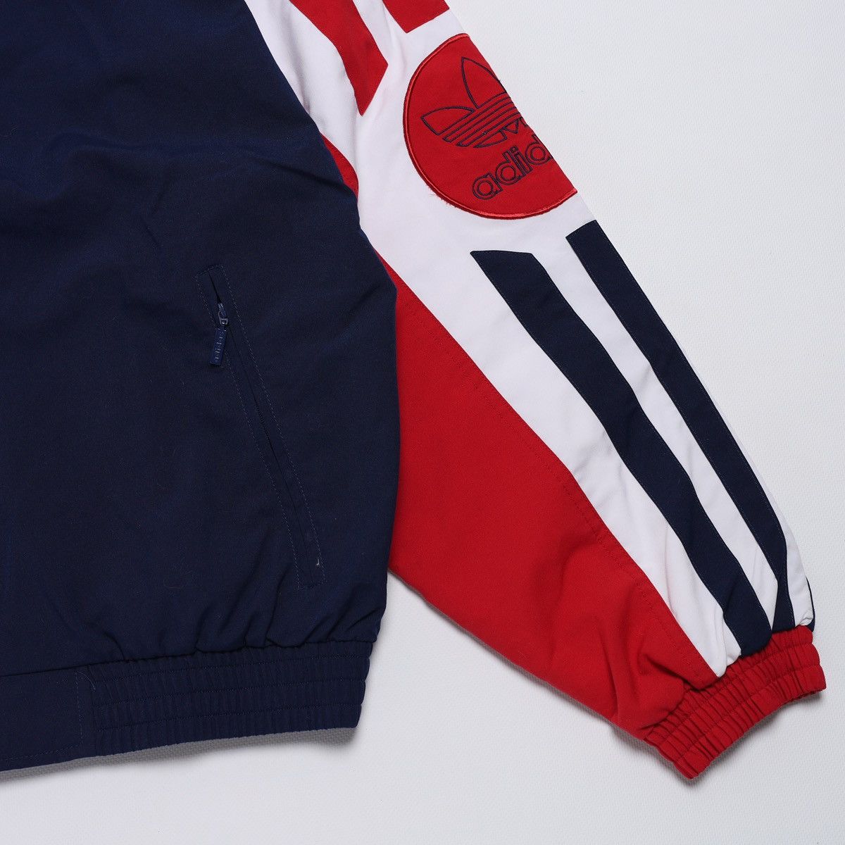 Adidas Vintage Adidas Zip Track Top Light Jacket 90s Red Blue Size US M / EU 48-50 / 2 - 3 Thumbnail