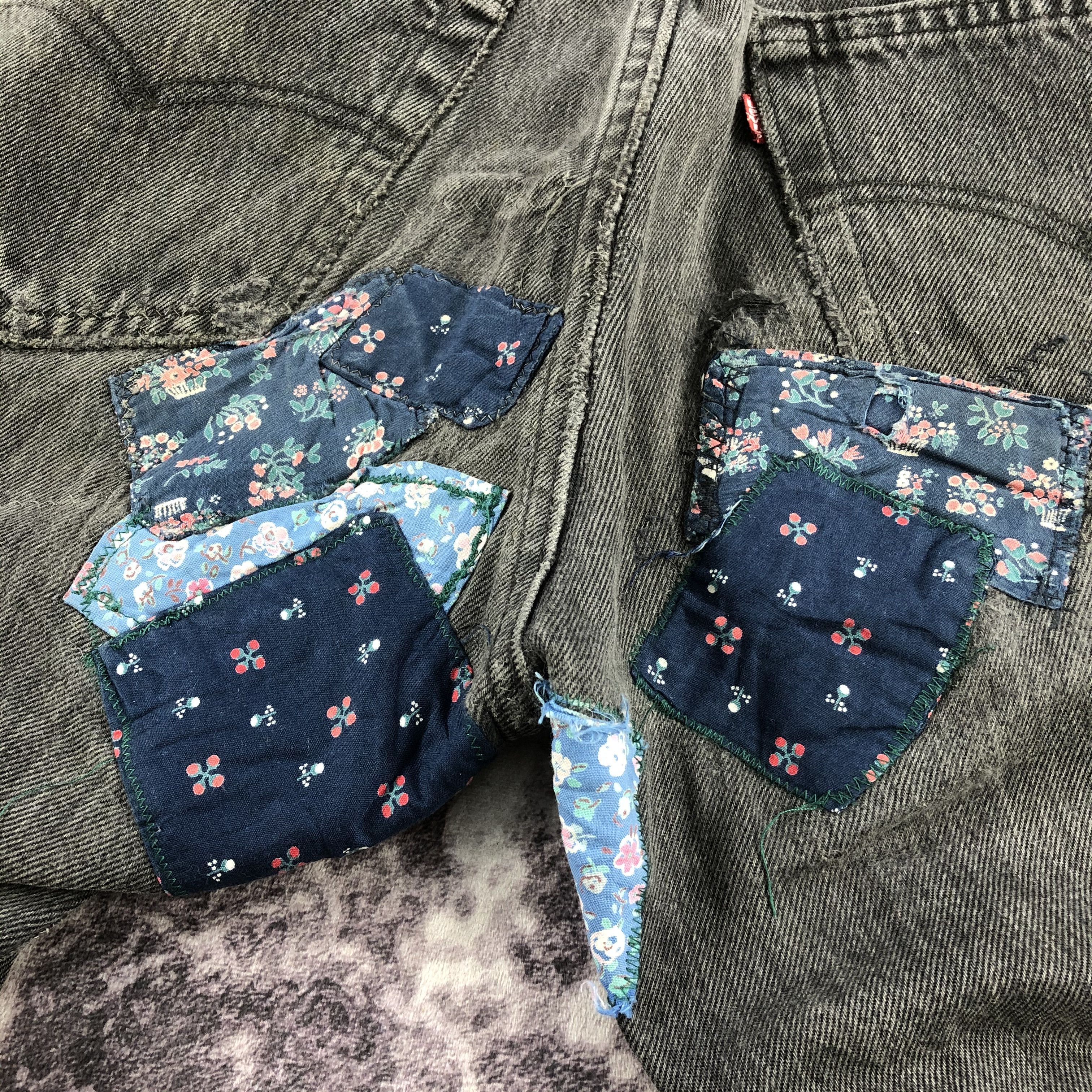 Levi's × Vintage Vintage 90s Levis 501 Ripped Jeans-JM2644 Size US 32 / EU 48 - 6 Thumbnail