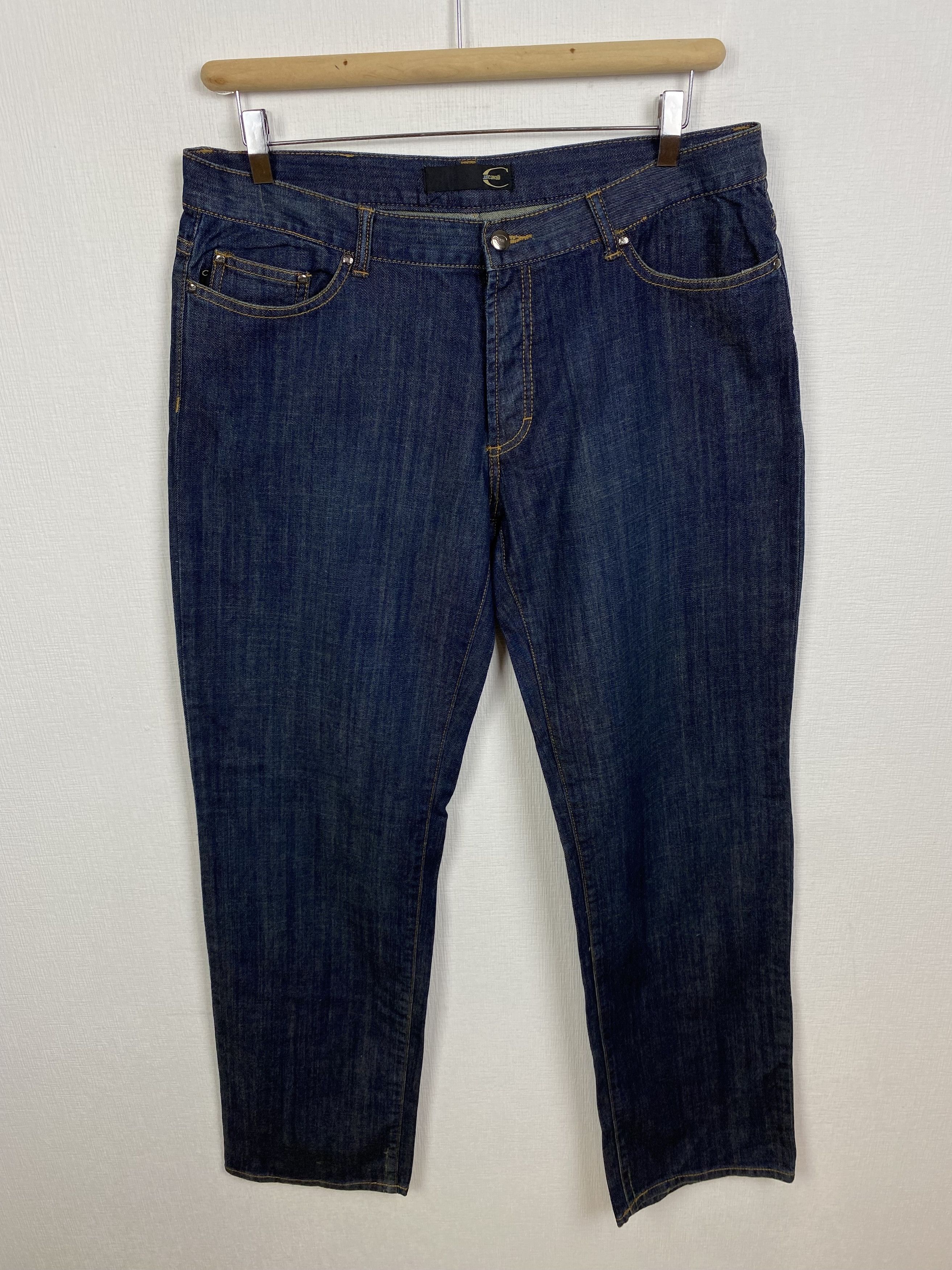 Roberto Cavalli Just Cavalli Denim Jeans Embroidered Logo size 52 Size US 36 / EU 52 - 2 Thumbnail