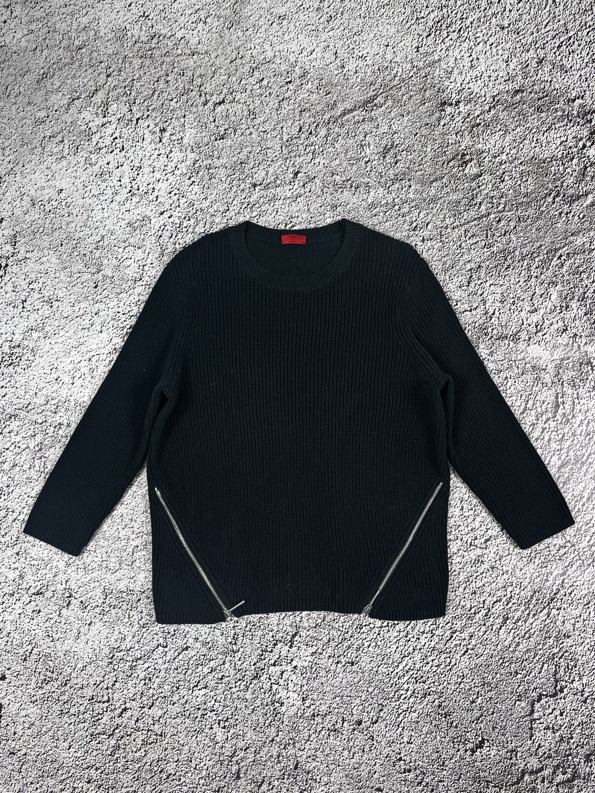 Hugo Boss Vintage Y2K Hugo Boss double zip knit sweater oldmoney style Size XL / US 12-14 / IT 48-50 - 1 Thumbnail