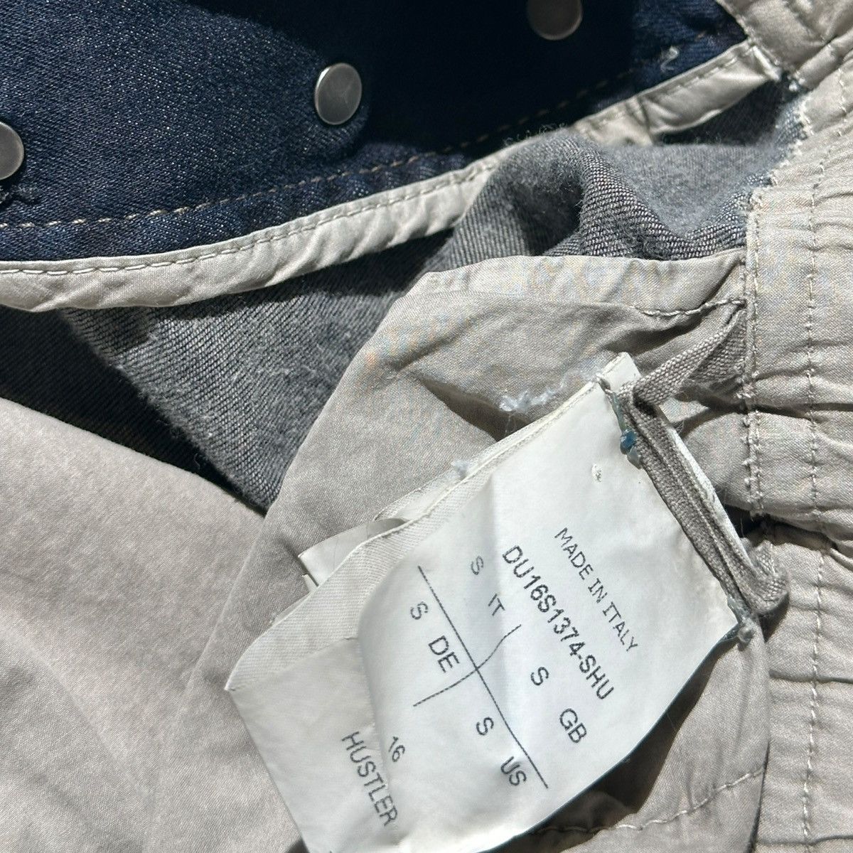 Rick Owens Drkshdw Hustler adjustable waist denim pant Size US 31 - 4 Thumbnail