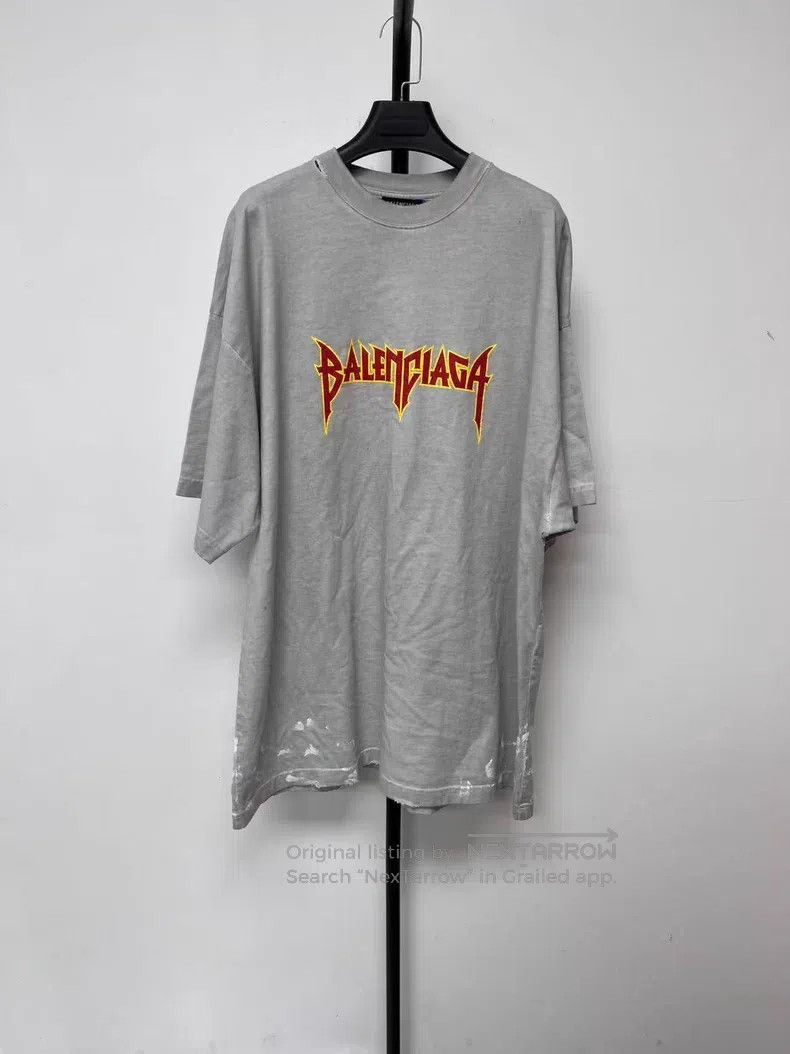 Balenciaga Balenciaga Rock Band Series Lightning Letter Pattern Print Size US L / EU 52-54 / 3 - 1 Thumbnail