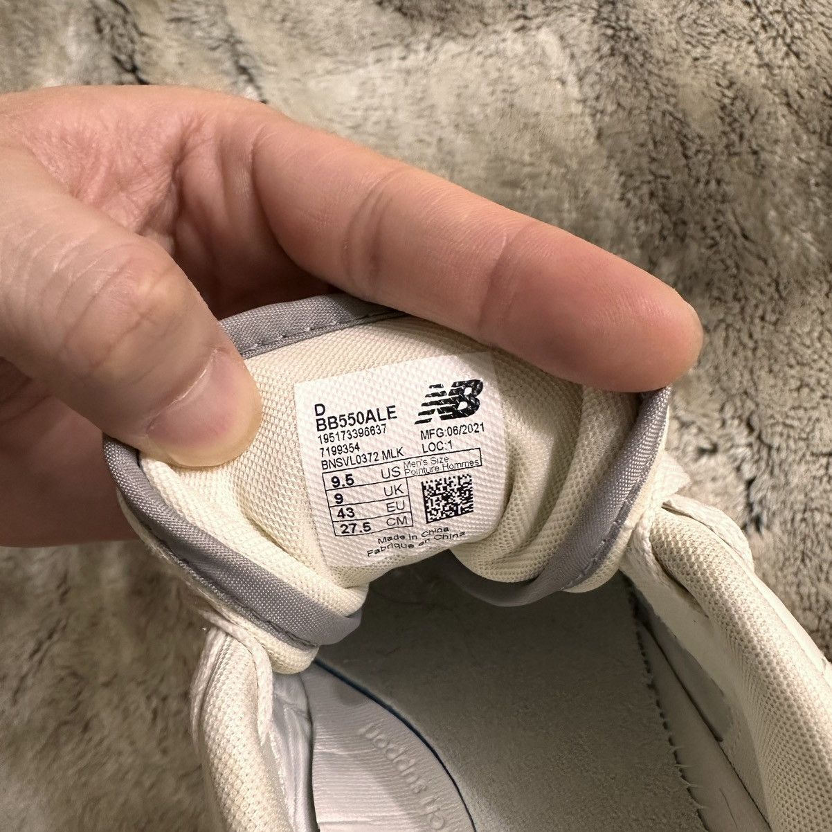 Aime Leon Dore × New Balance New Balance x Aime Leon Dore 550 Sneakers - White/Cream/Grey Size US 9.5 / EU 42-43 - 6 Thumbnail