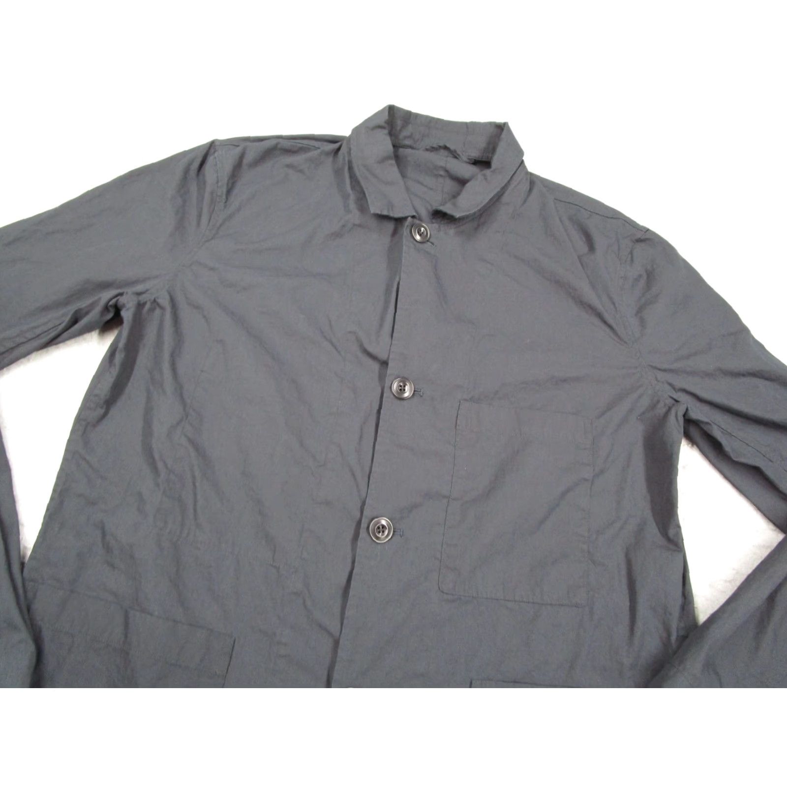 Lemaire LEMAIRE Jacket Mens 46 Blue Cotton Chore Coat Casual Workwear Size US S / EU 44-46 / 1 - 2 Thumbnail
