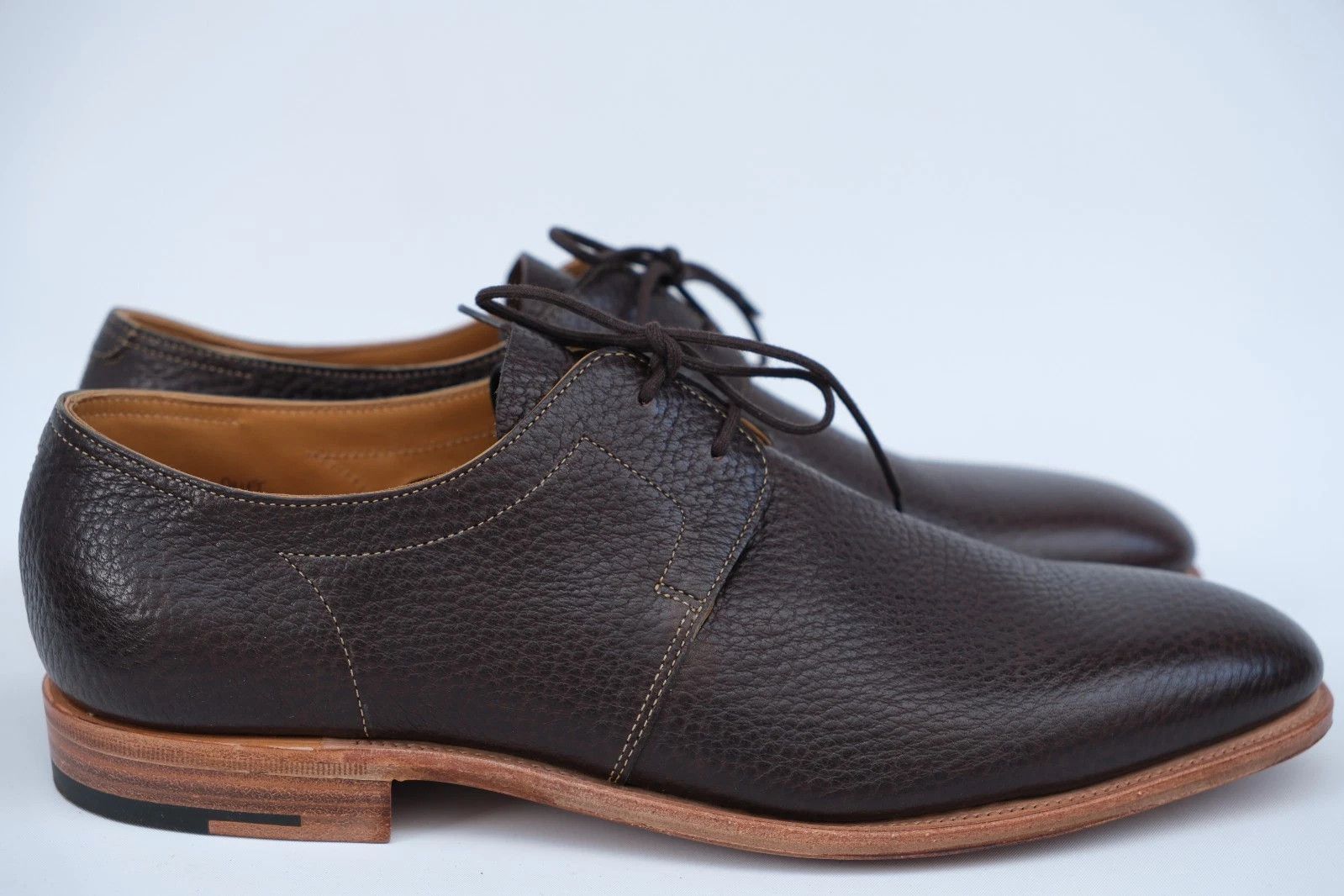 John Lobb John Lobb Drift Pebble-Grain Leather Derby UK8 / US 9 / EU42 Size US 9 / EU 42 - 3 Thumbnail