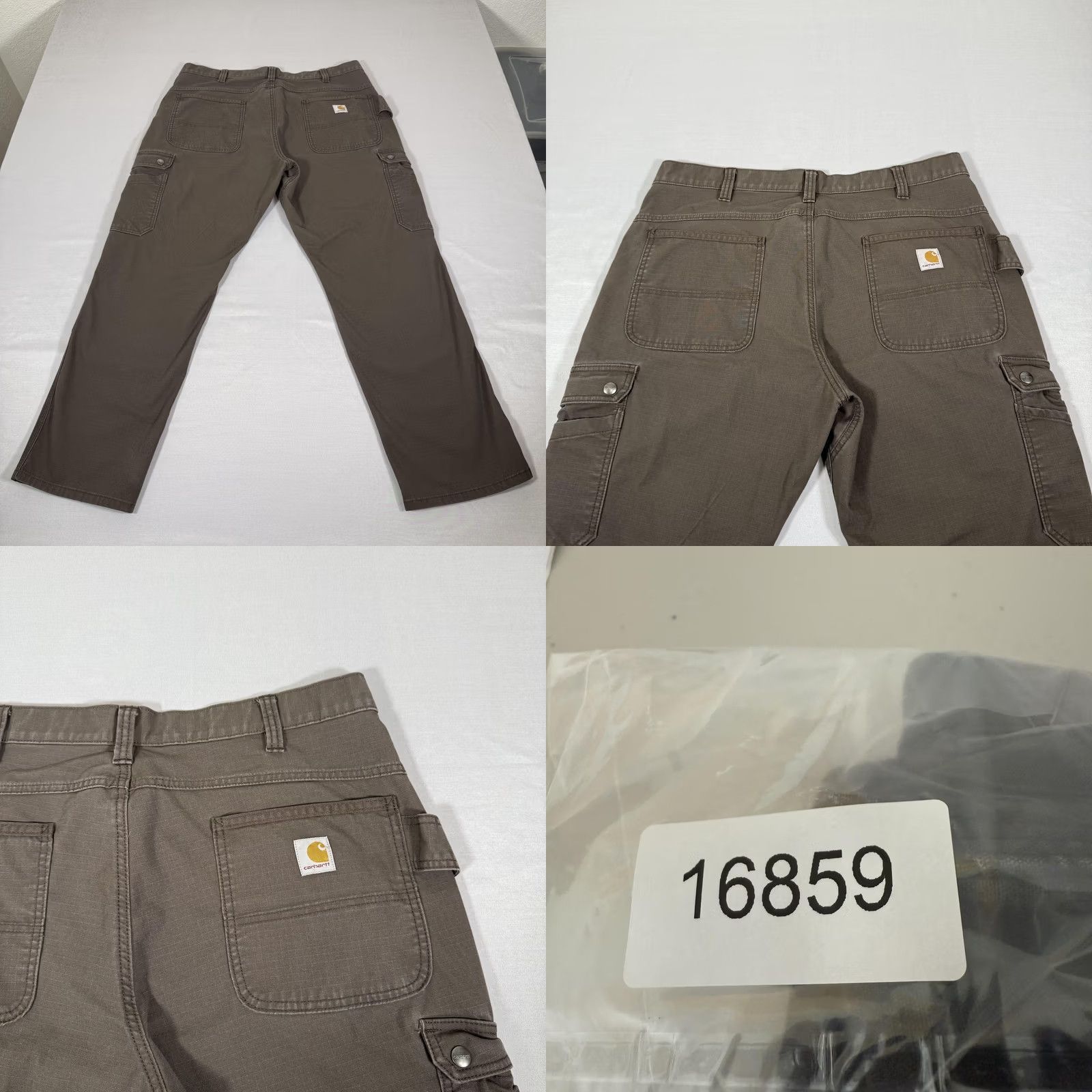 Carhartt Carhartt Rugged Flex Cargo Pants Mens 38x30 Brown Canvas Workwear Relaxed Straight Front Zip Fly Pockets Size US 38 / EU 54 - 9 Thumbnail