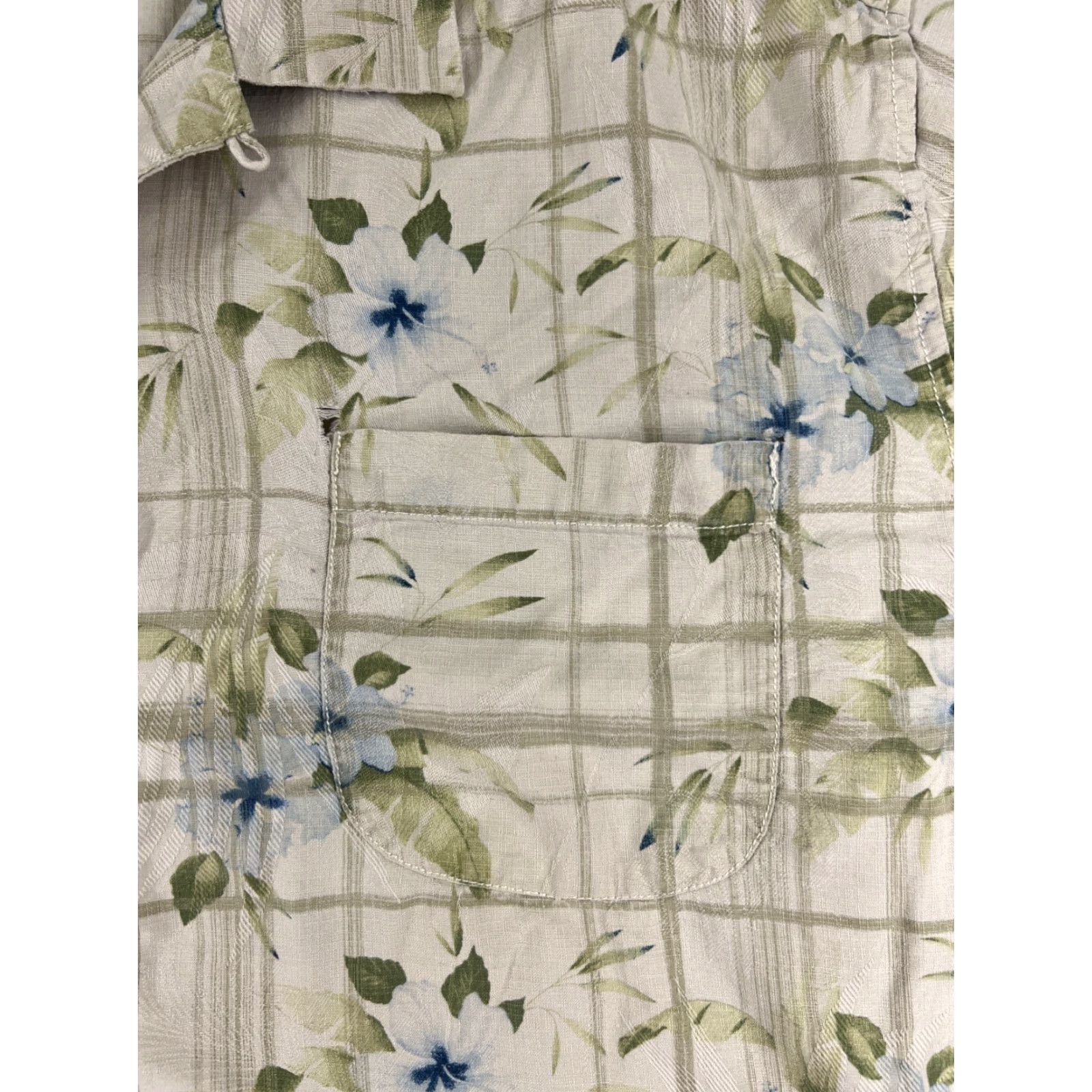 Tommy Bahama Tommy Bahama Shirt Men XL Beige Floral Hawaiian Silk Button Up Pockets Aloha Beach Vacation Resort Button-Up Shirt Size US XL / EU 56 / 4 - 6 Thumbnail