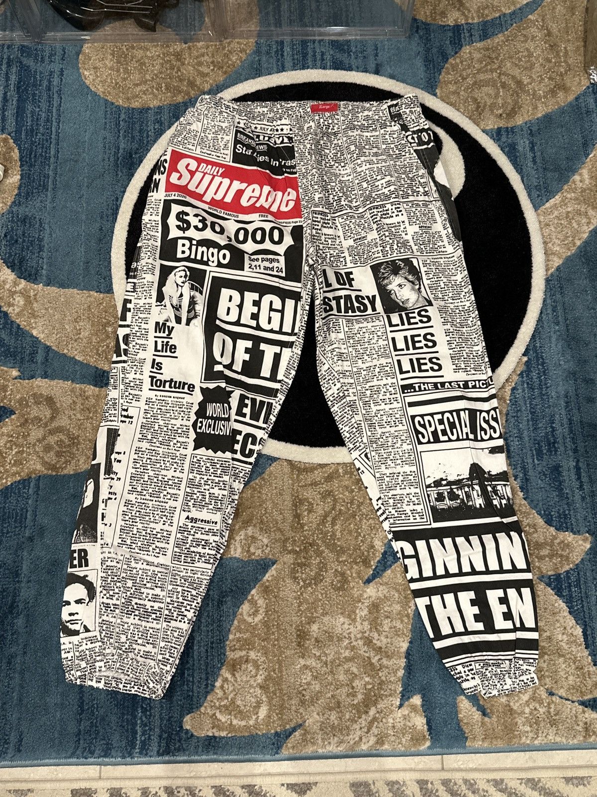 Supreme Supreme Newsprint Skate Pant | Grailed