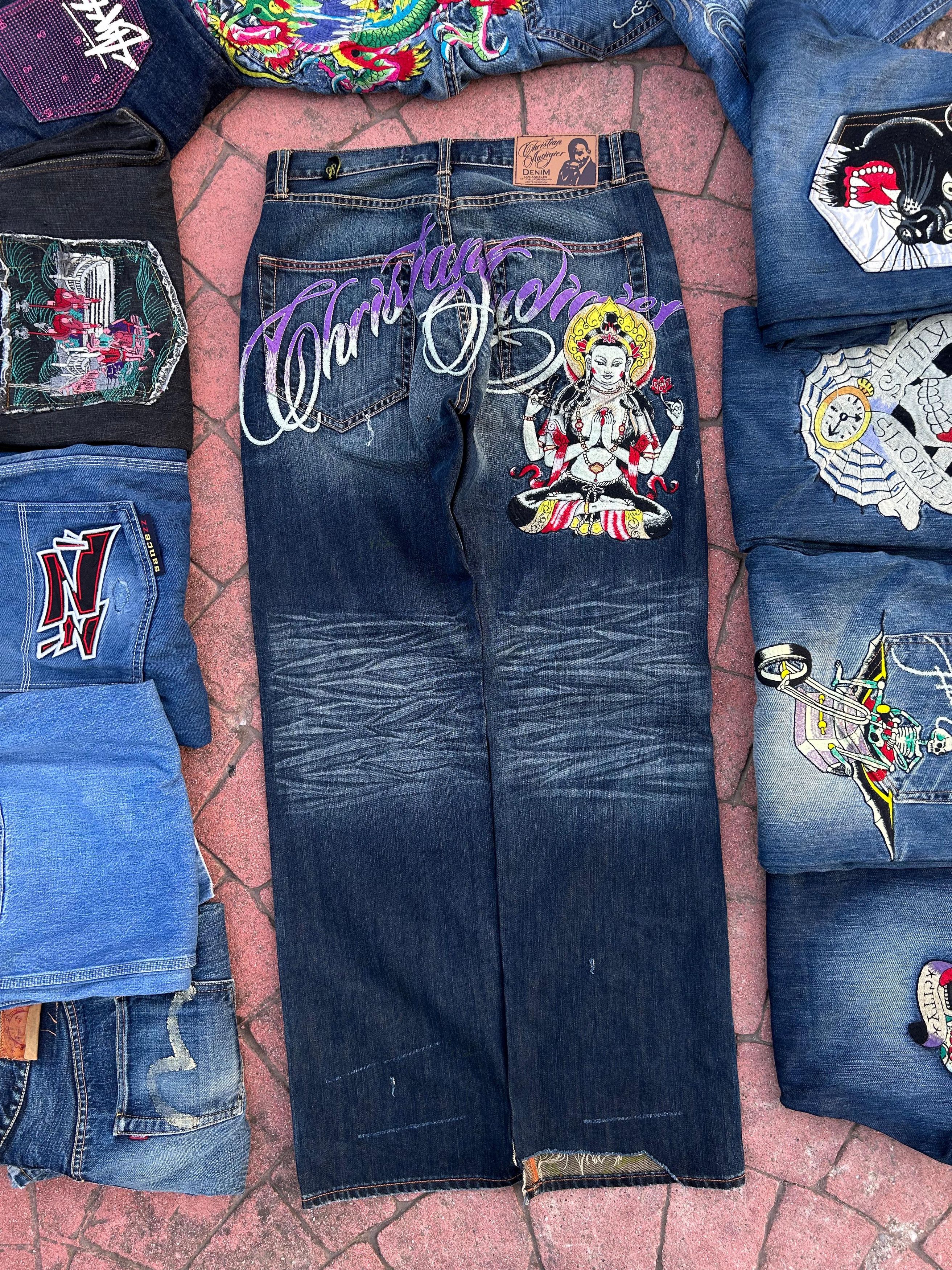 Christian Audigier × Ed Hardy Christian Audigier Jeans Size US 32 / EU 48 - 1 Thumbnail